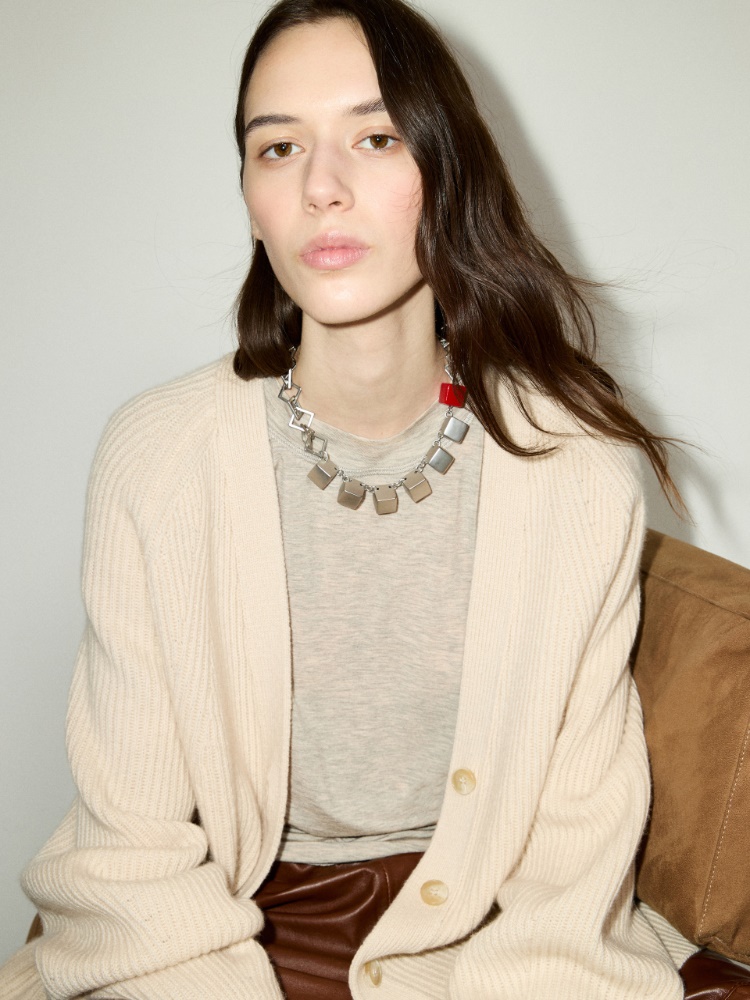 Metal and resin necklace - MAX&Co. - 3