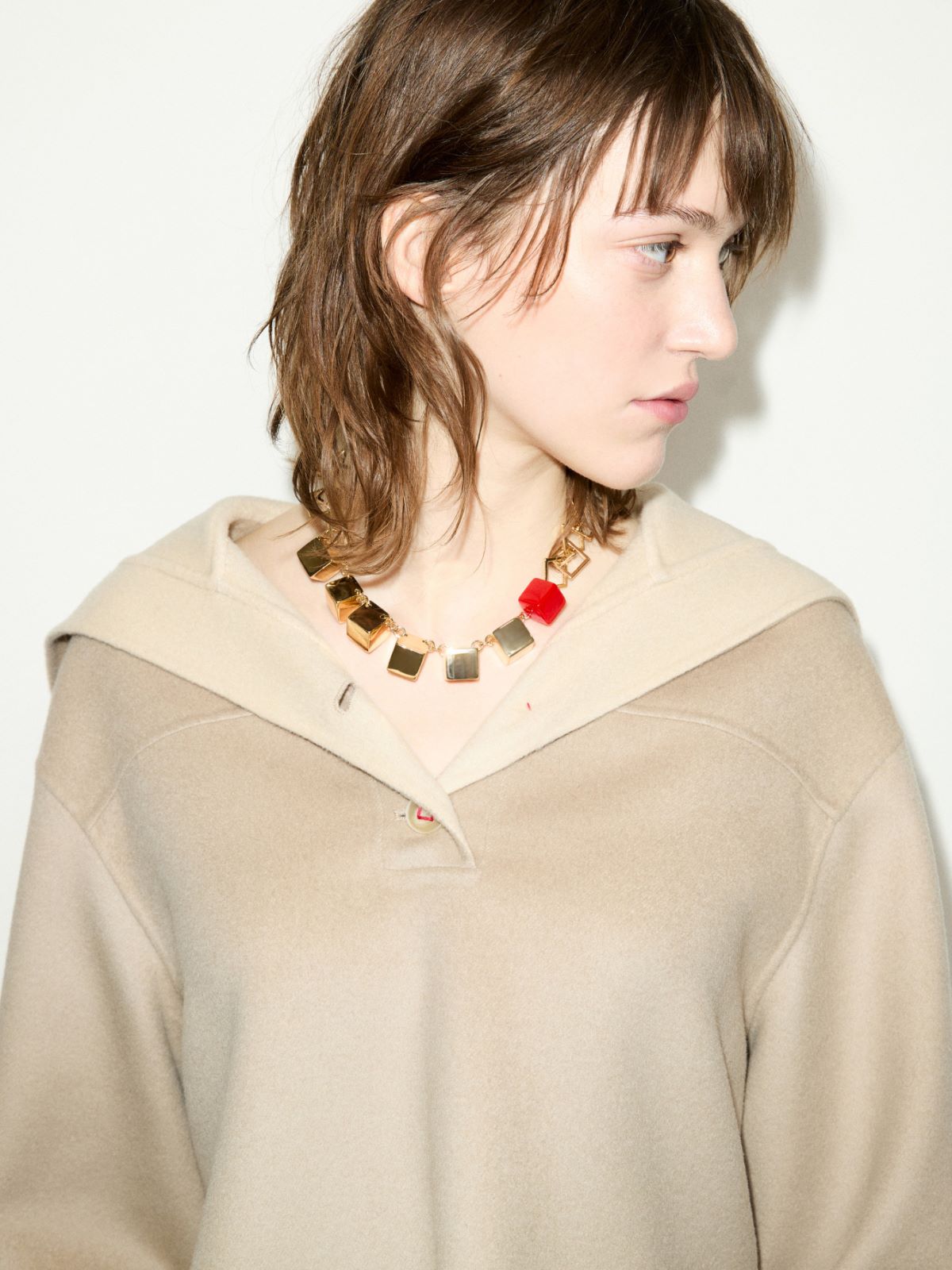 Metal and resin necklace - GOLD - MAX&Co. - 3