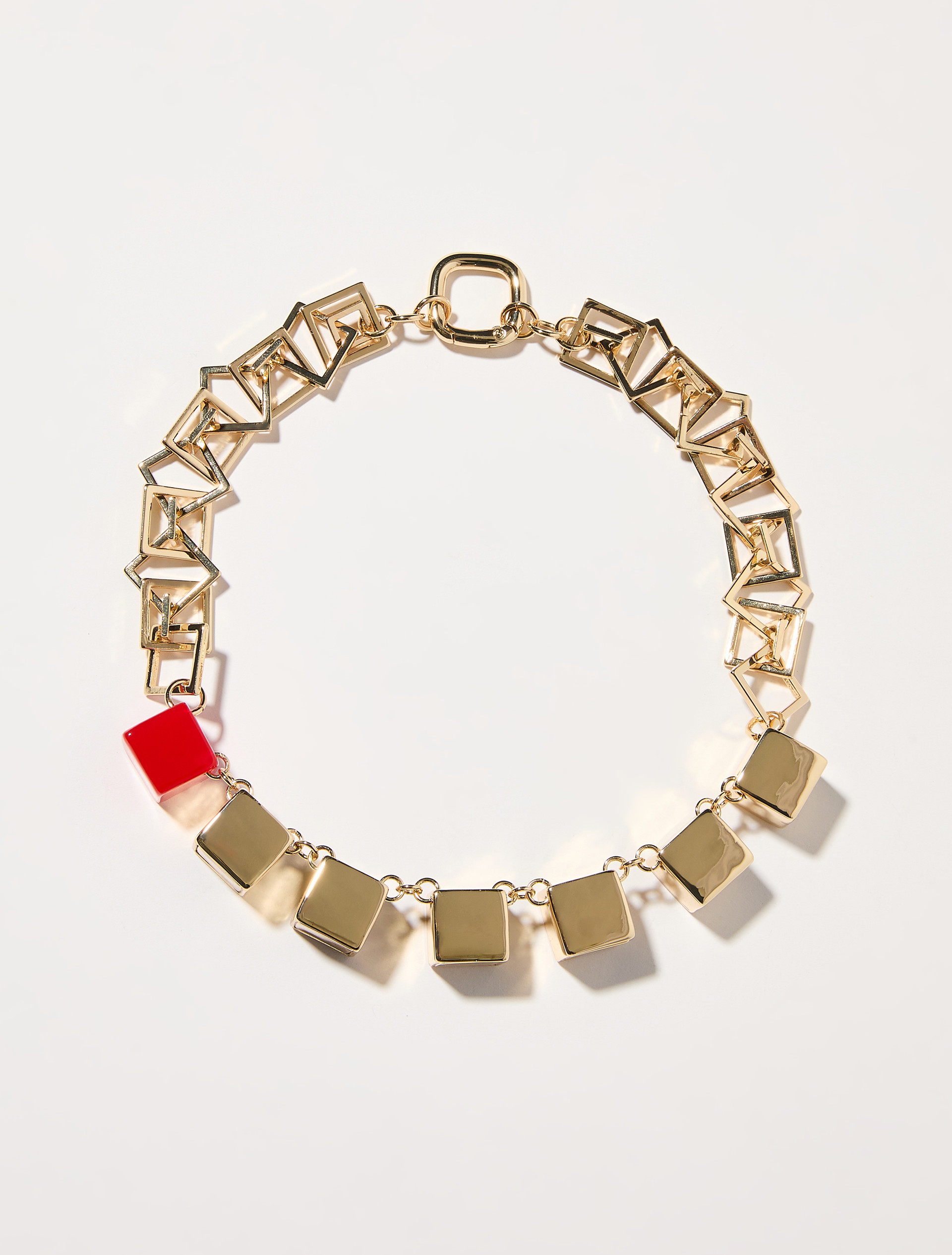 Metal and resin necklace - MAX&Co.