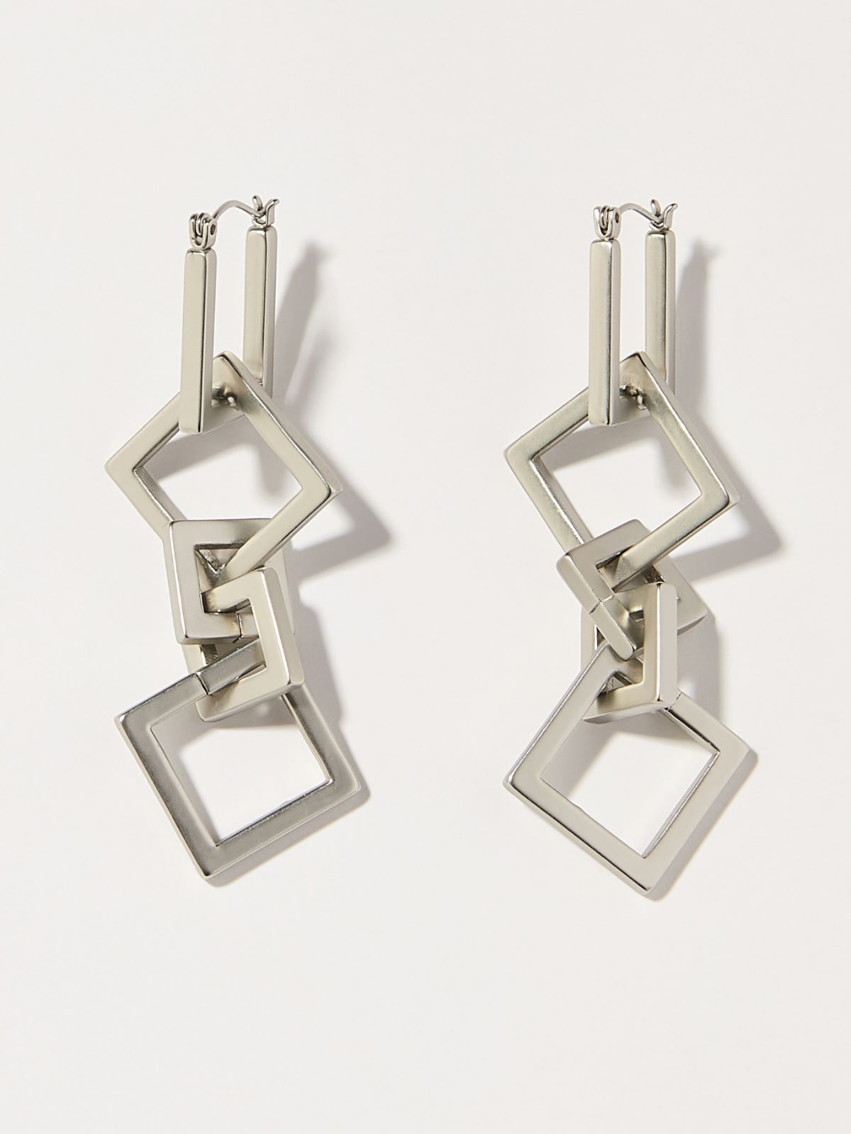 Metal drop earrings - NICKEL - MAX&Co.