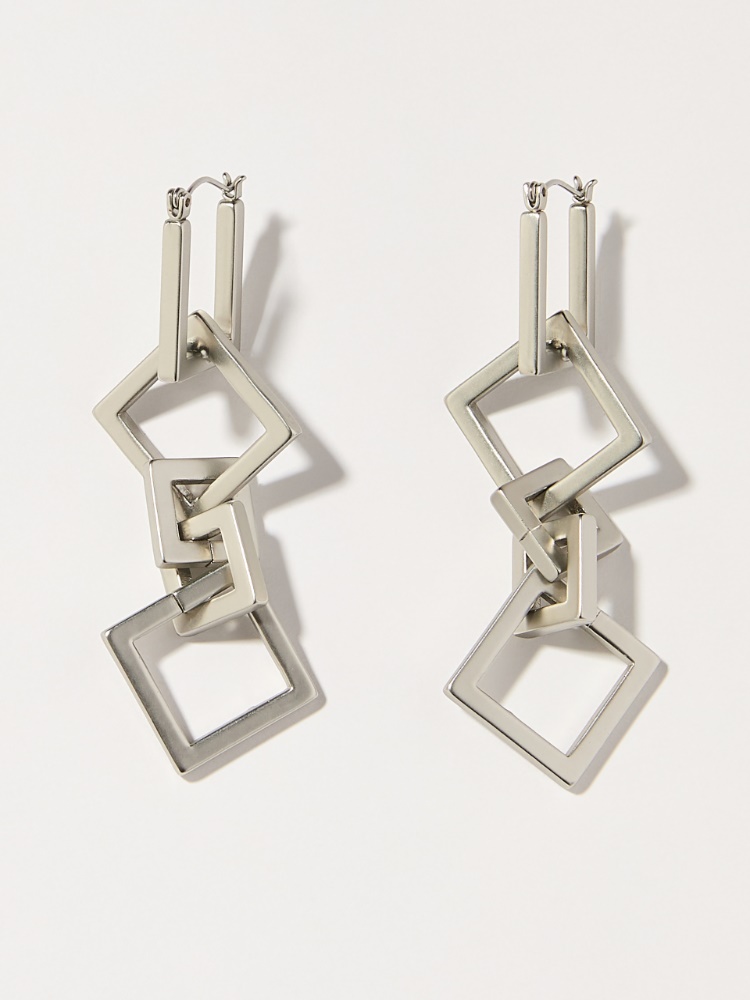 Metal drop earrings - NICKEL - MAX&Co.