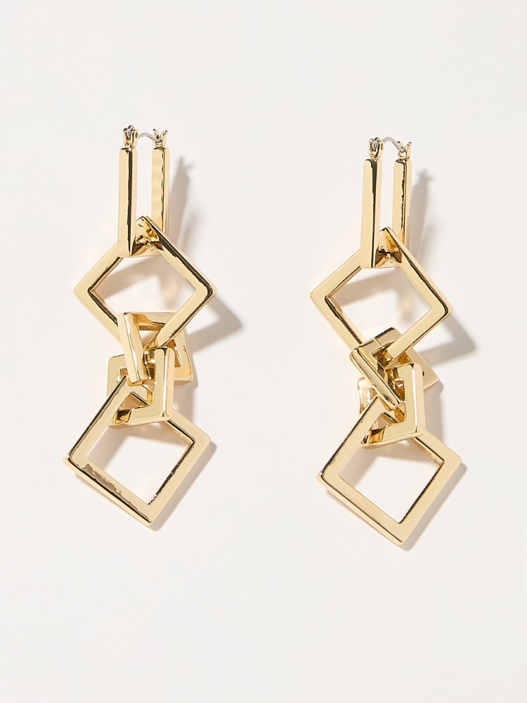 Metal drop earrings - GOLD - MAX&Co.