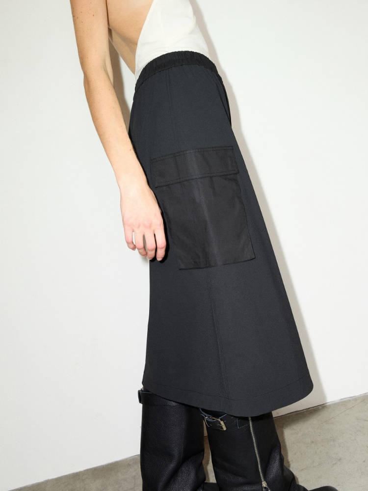 Technical-jersey pencil skirt - MAX&Co. - 4