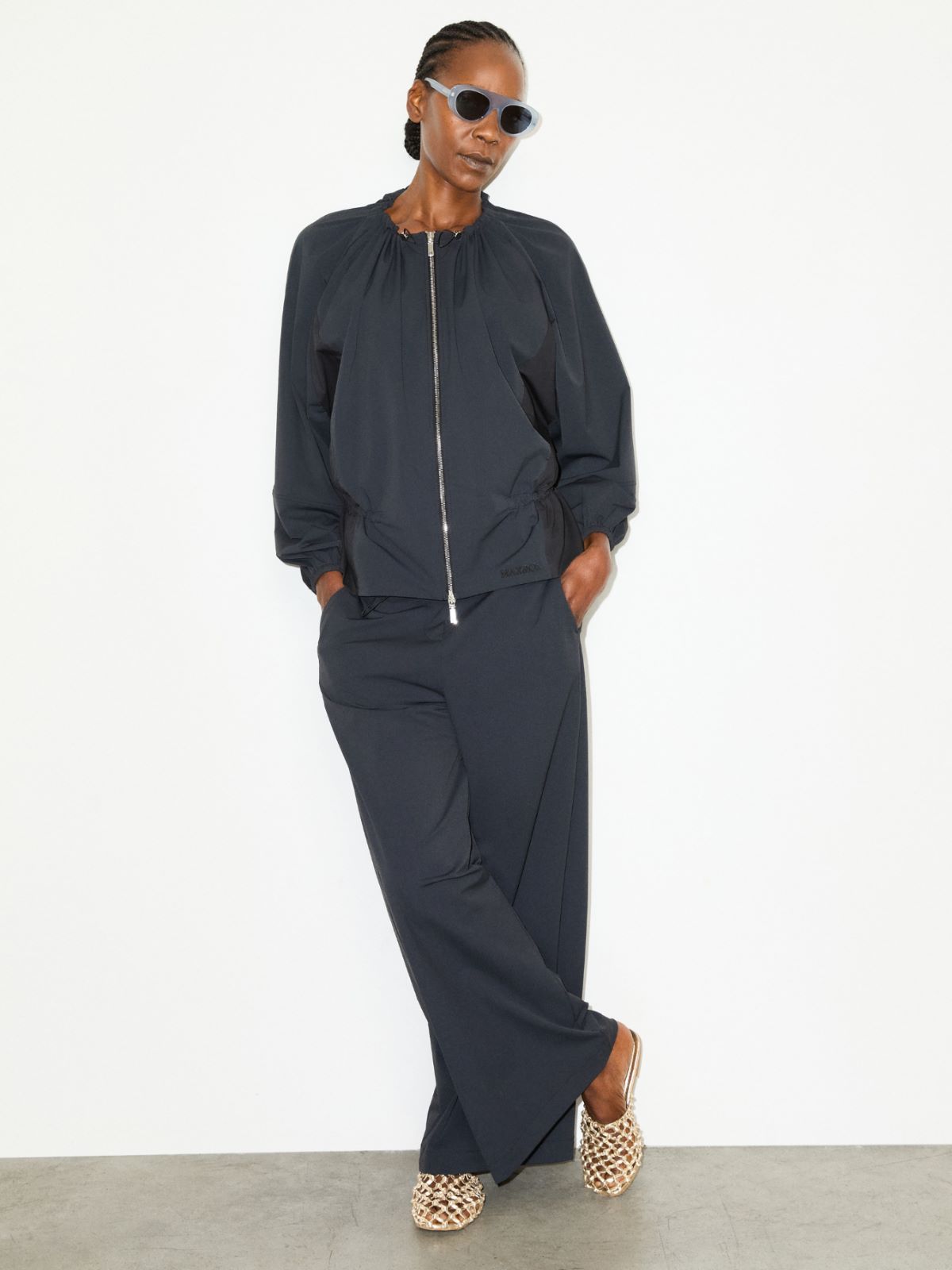Technical-jersey trousers - BLACK - MAX&Co.