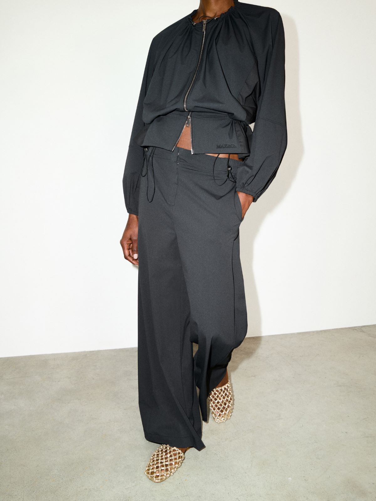 Technical-jersey trousers - BLACK - MAX&Co. - 4