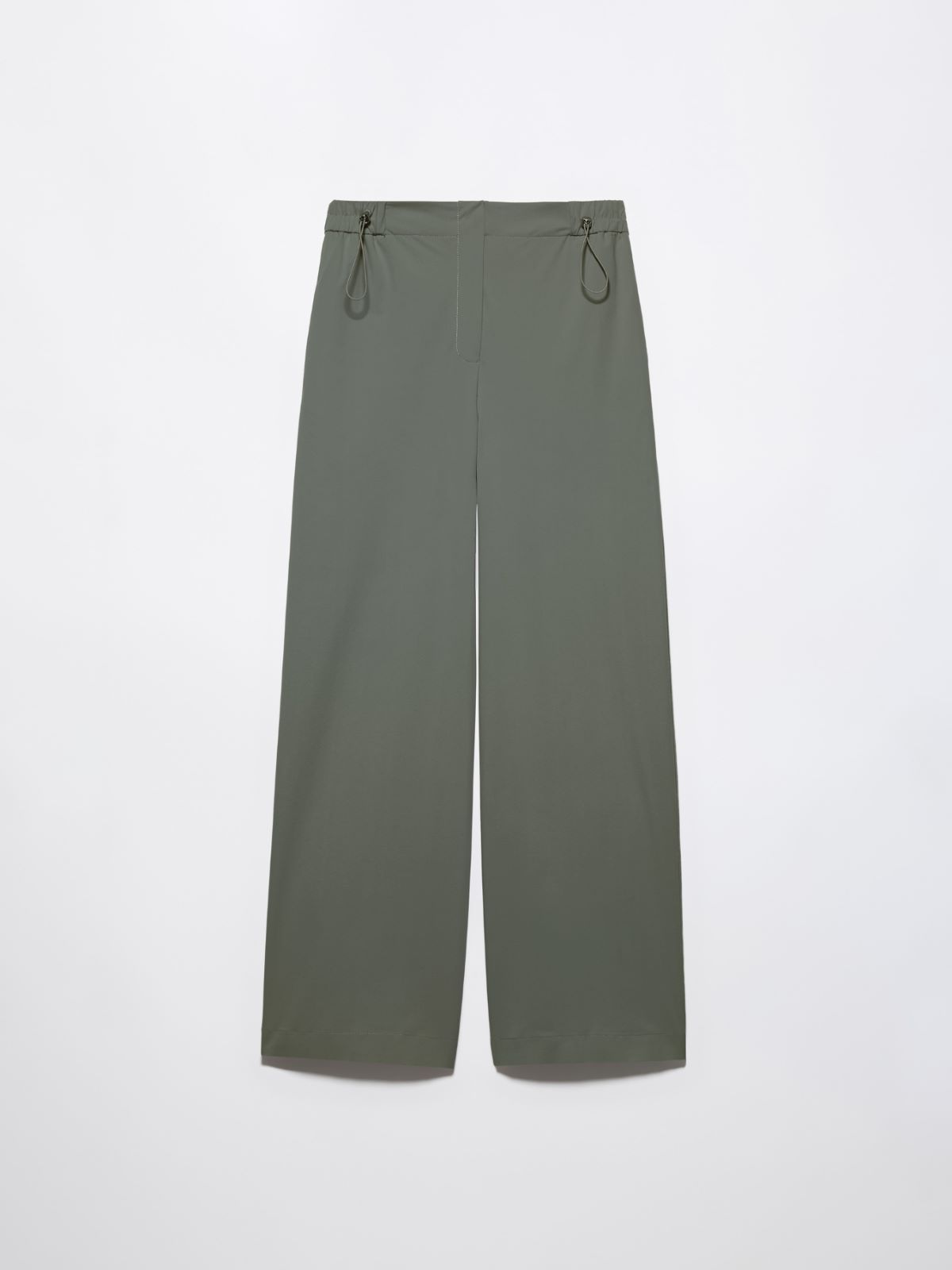 Technical-jersey trousers - KAKI - MAX&Co.