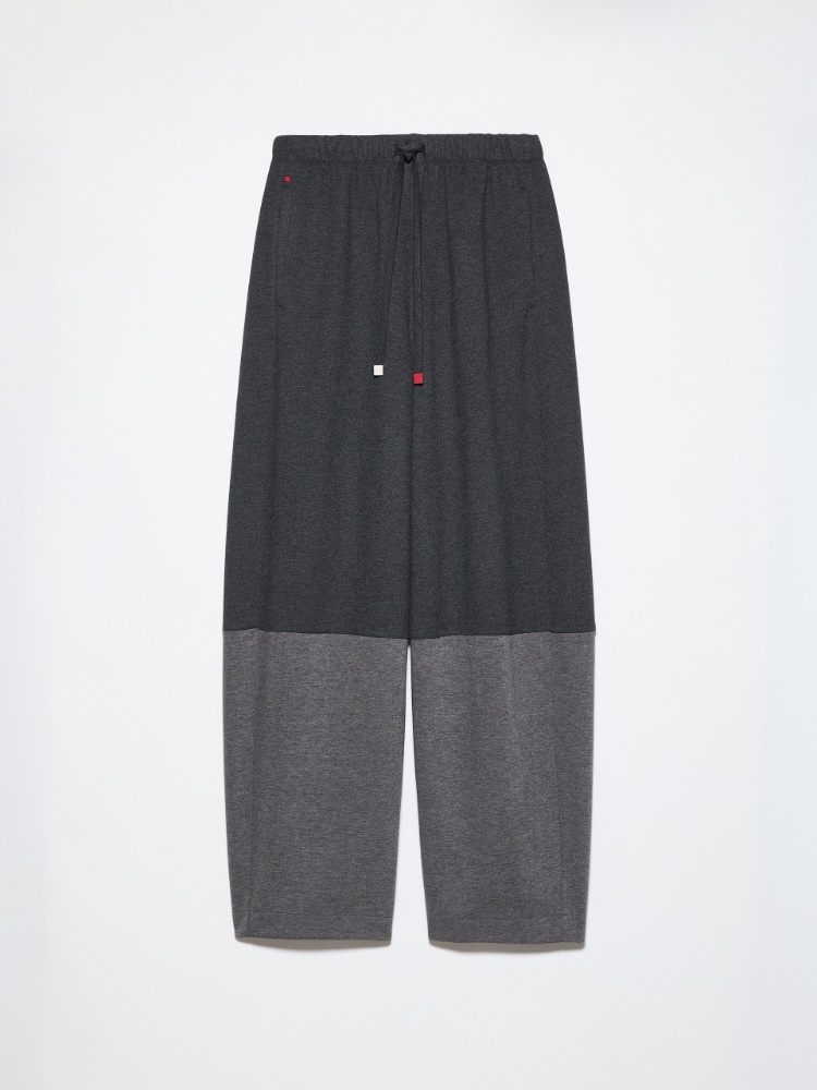 Wide-leg flannel-jersey trousers - MAX&Co. - 5