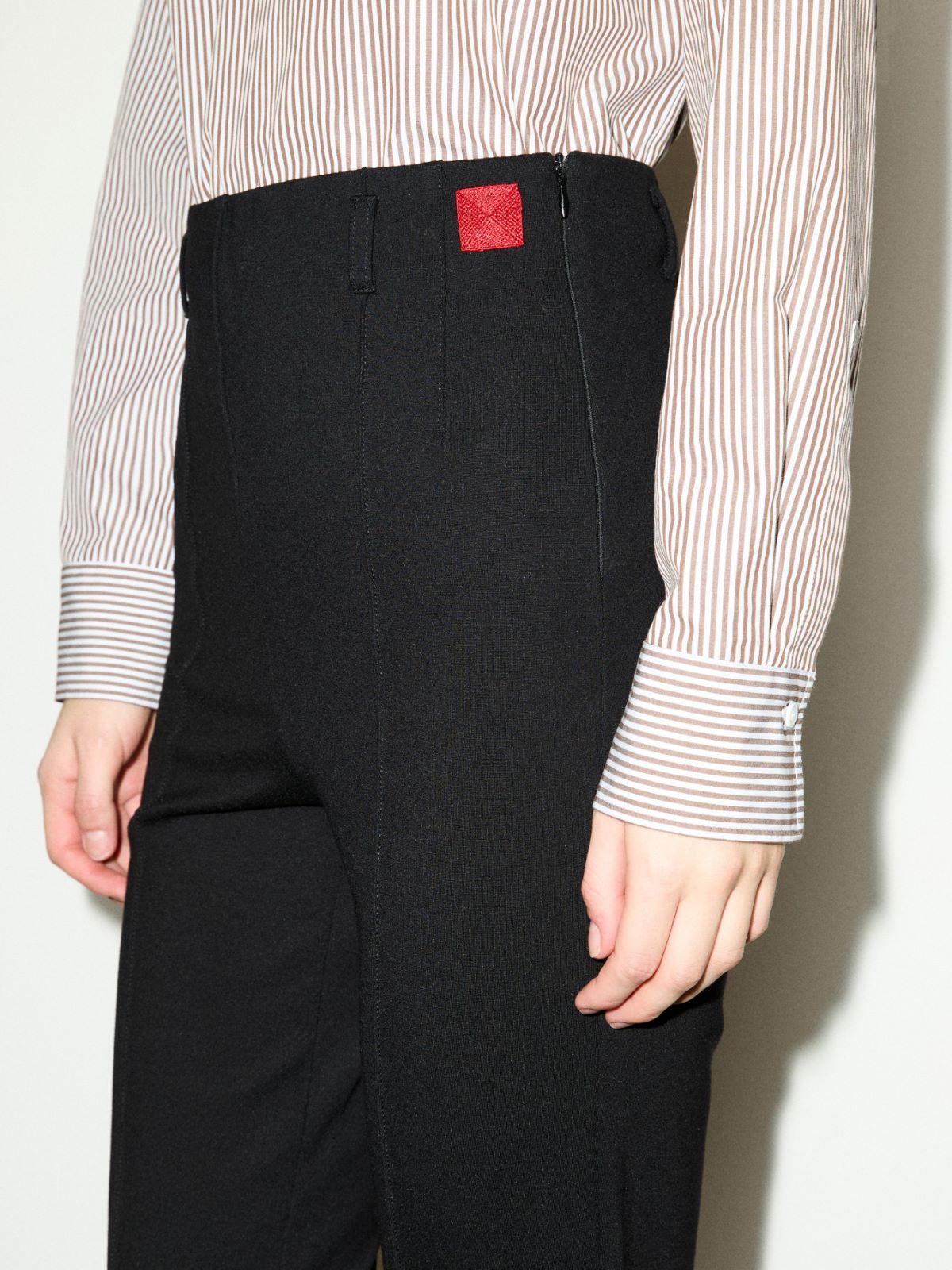 Skinny technical-jersey trousers - BLACK - MAX&Co. - 3