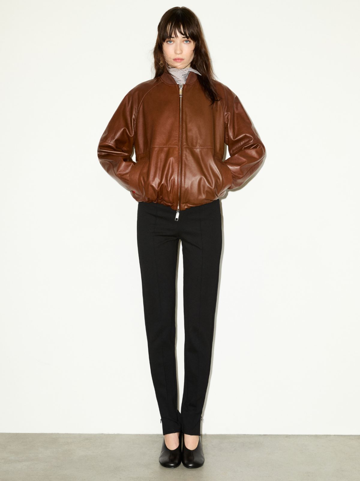 Skinny technical-jersey trousers - BLACK - MAX&Co. - 5