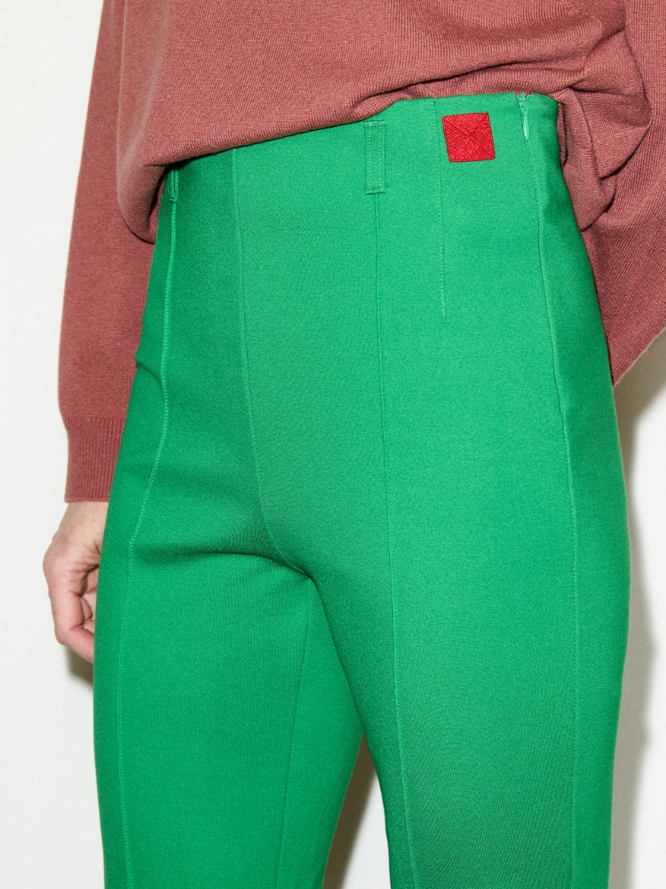 Pantalon en jersey technique fin - VERT - MAX&Co. - 3
