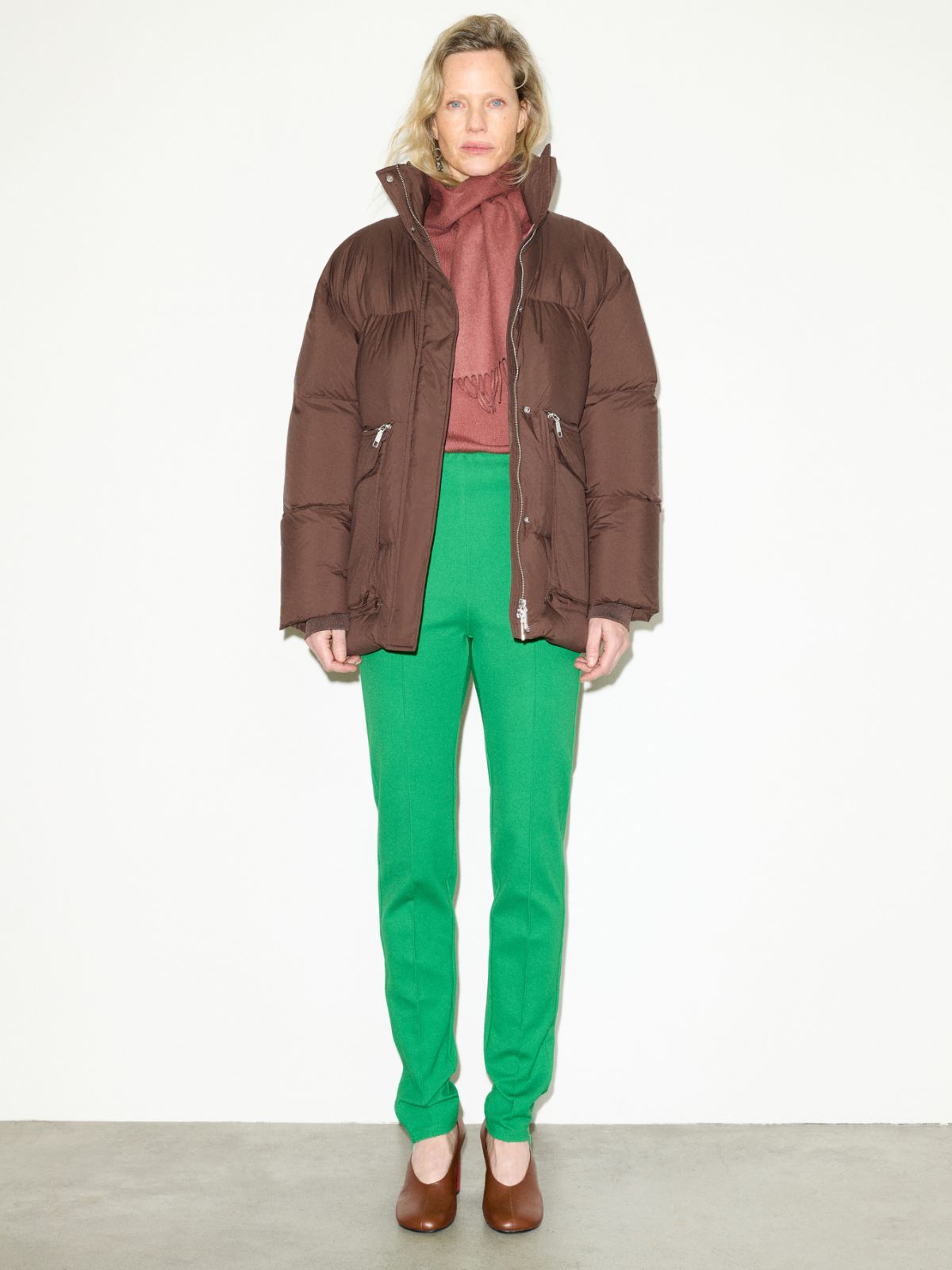 Pantalon en jersey technique fin - VERT - MAX&Co. - 5