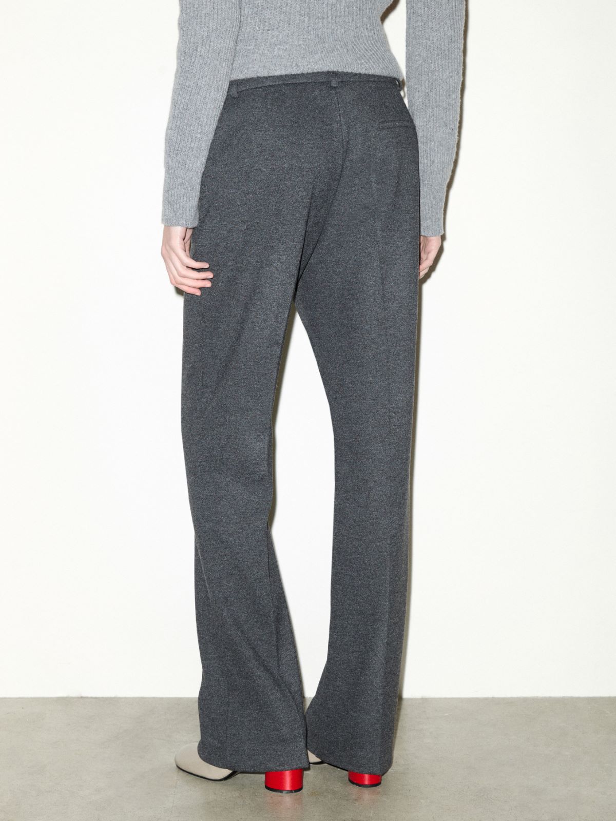 Flannel-jersey trousers - BLACK - MAX&Co. - 2
