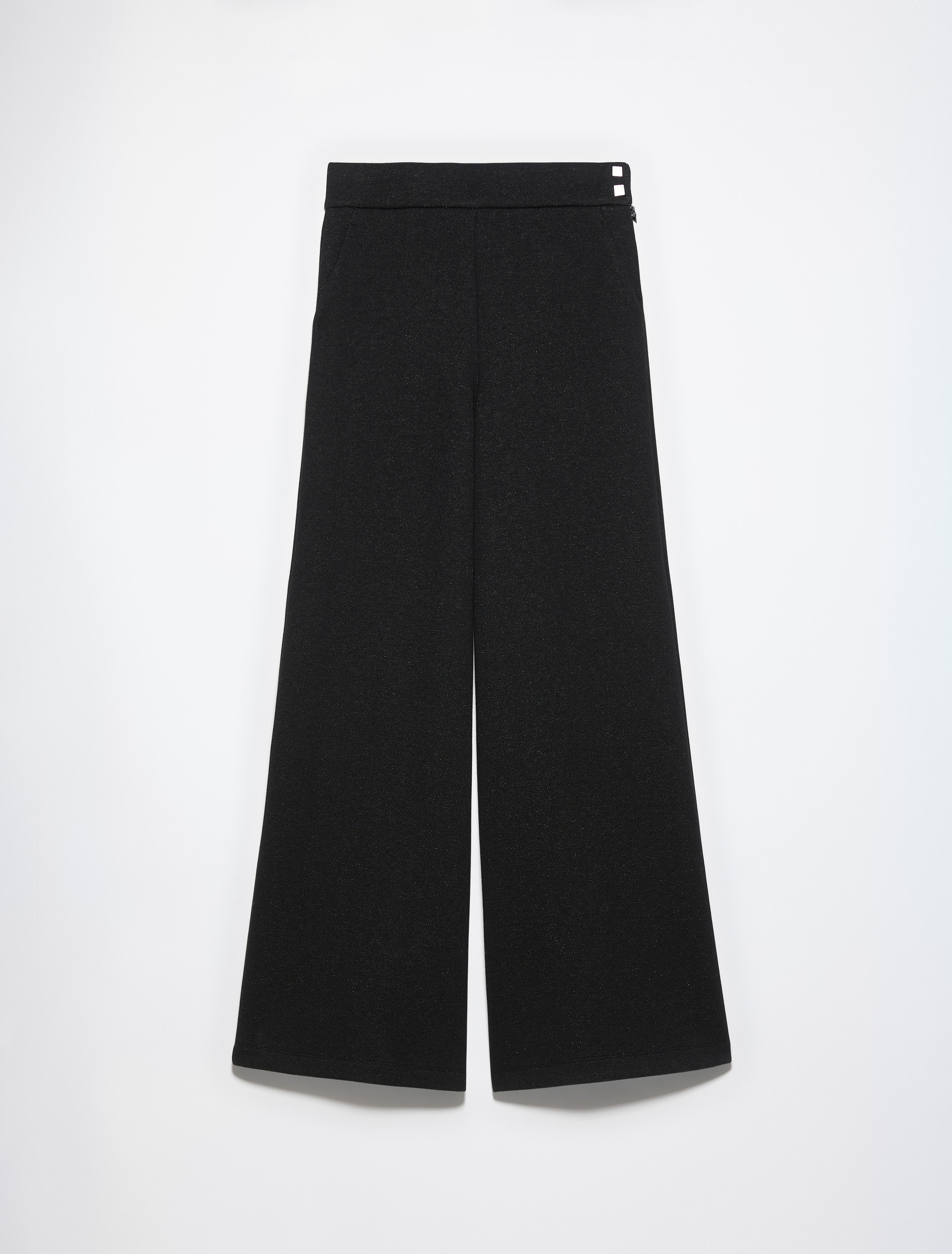 Wide-leg tweed-jersey trousers - MAX&Co.
