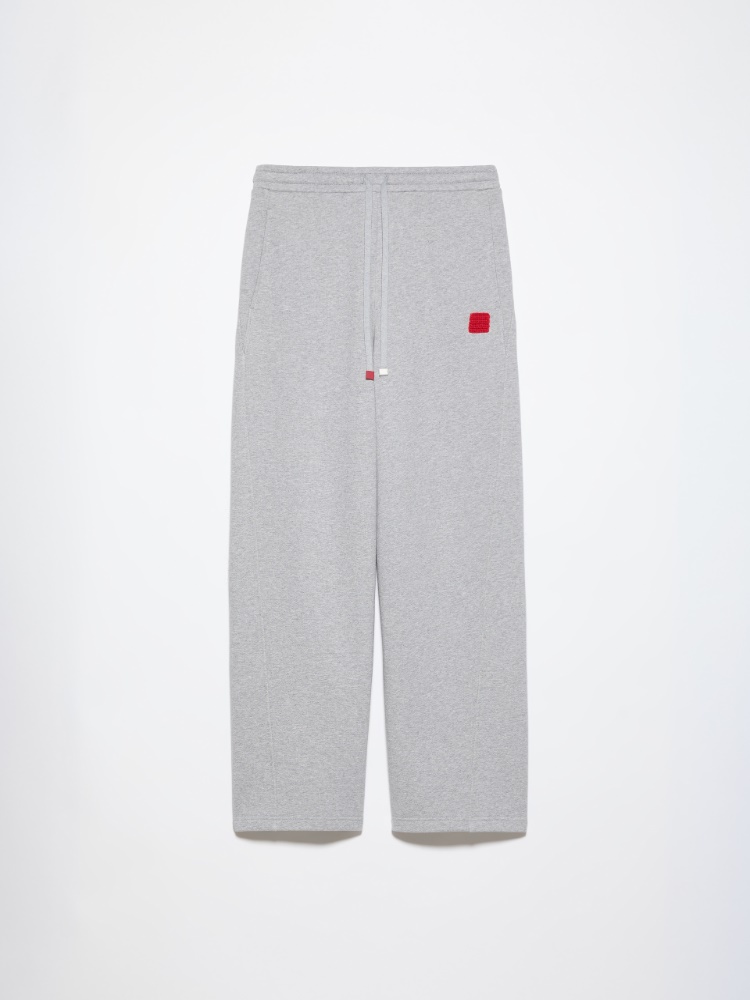 Pantalon de jogging en polaire de coton - GRIS MELANGE - MAX&Co. - 6