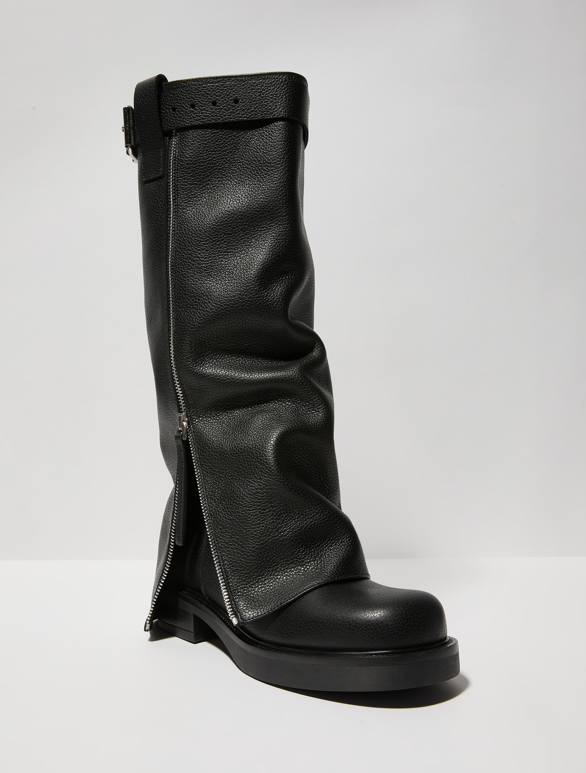Leather biker boots - MAX&Co.