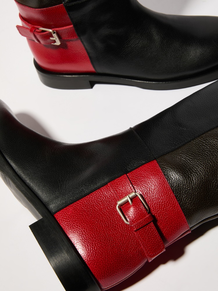 Colour-blocked leather boots - MAX&Co. - 3