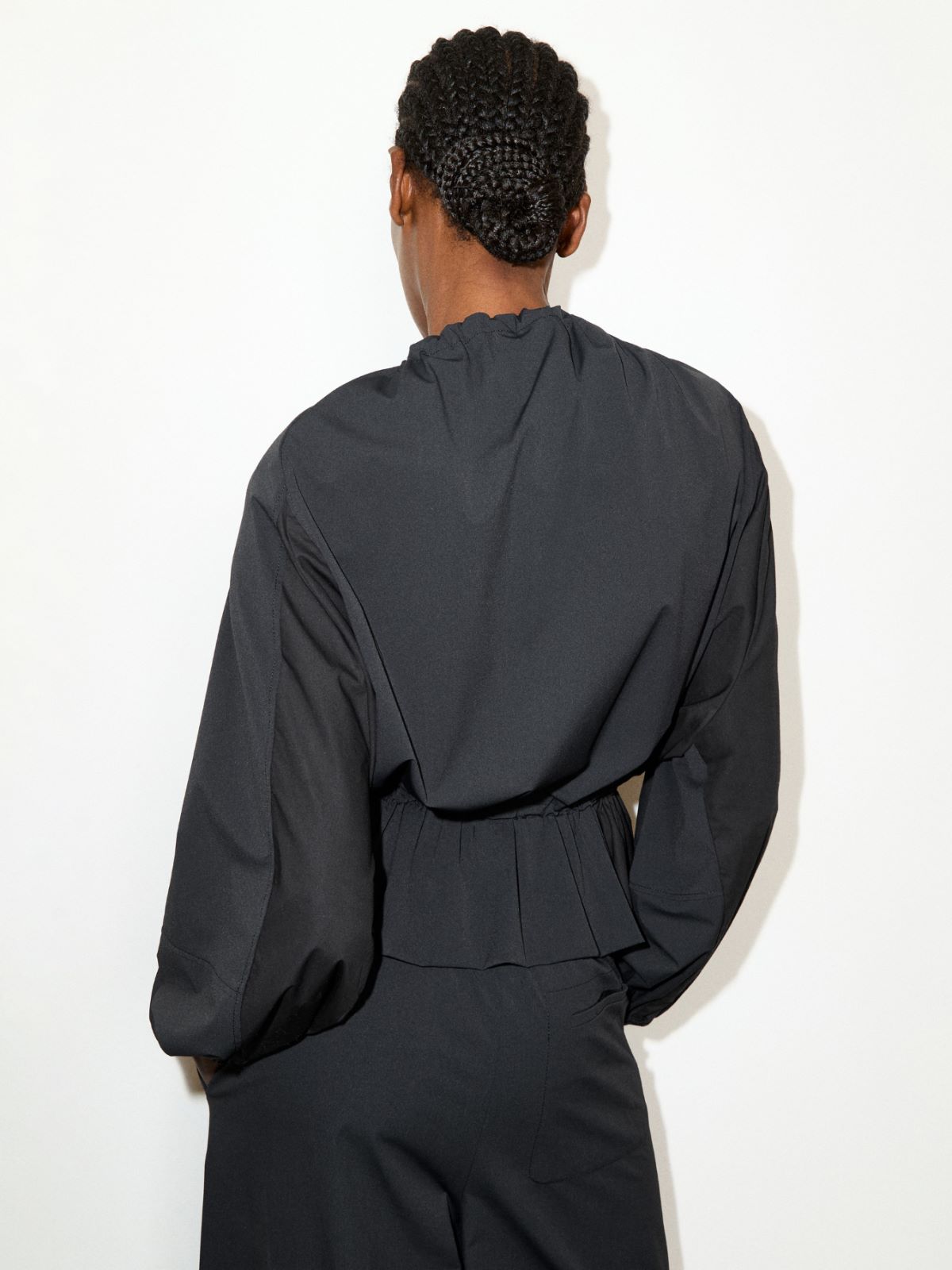 Drawstring jersey jacket - BLACK - MAX&Co.