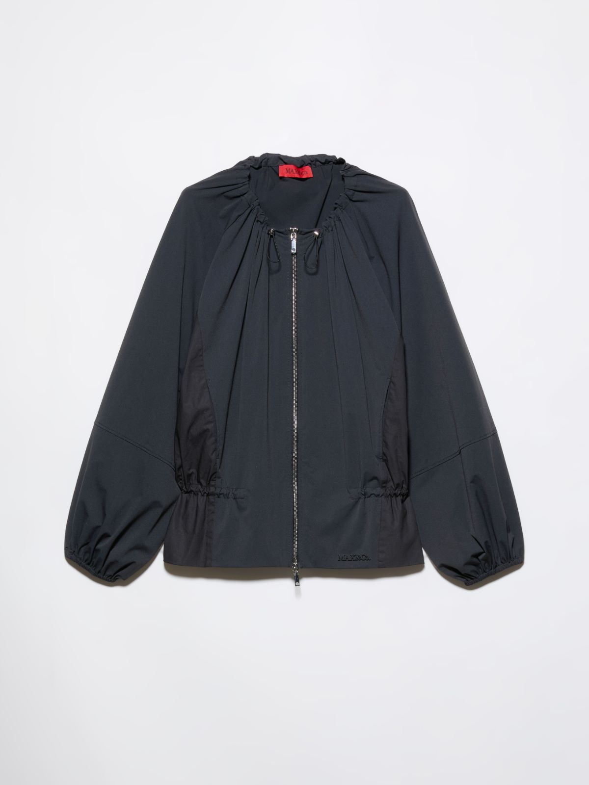 Drawstring jersey jacket - BLACK - MAX&Co.
