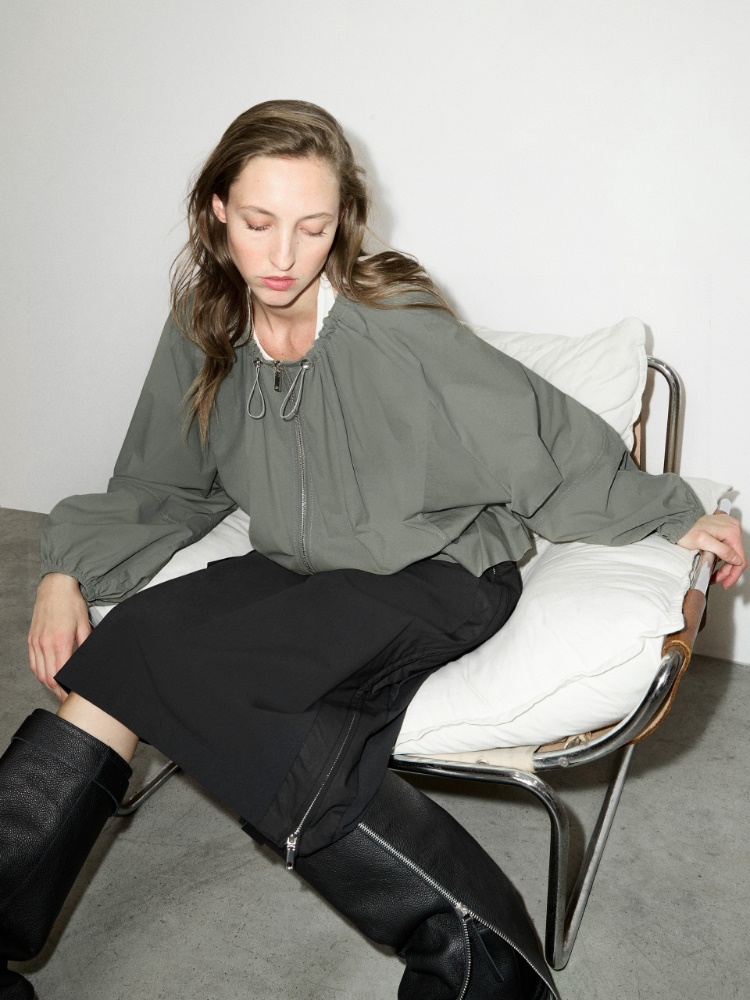Drawstring jersey jacket - MAX&Co.