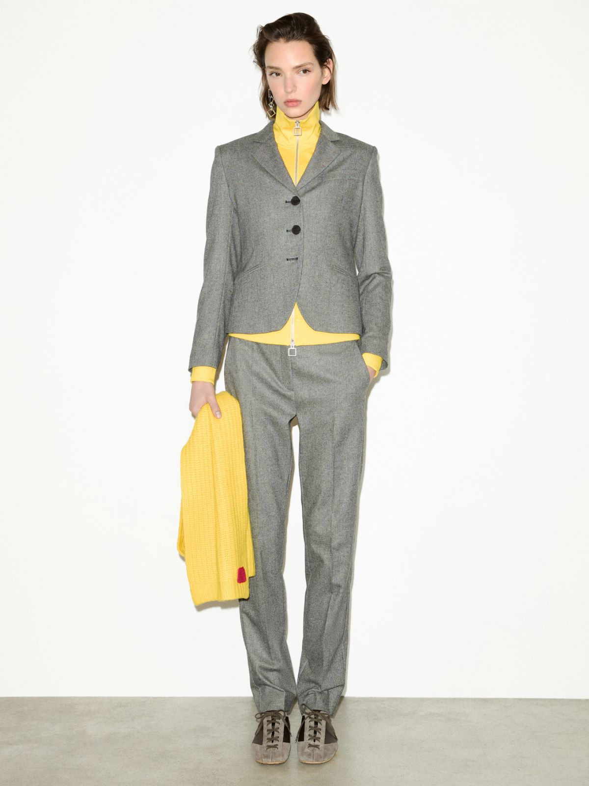 Technical-jersey sweatshirt - YELLOW - MAX&Co. - 5