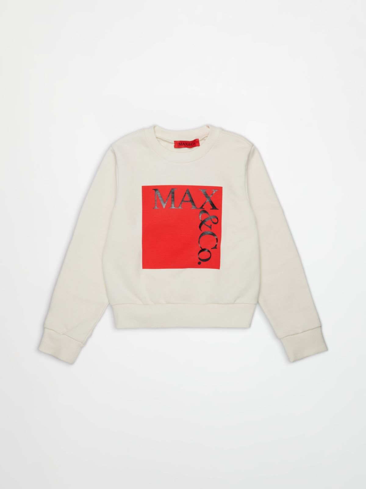 Branded crew-neck sweatshirt KID - WHITE - MAX&Co.