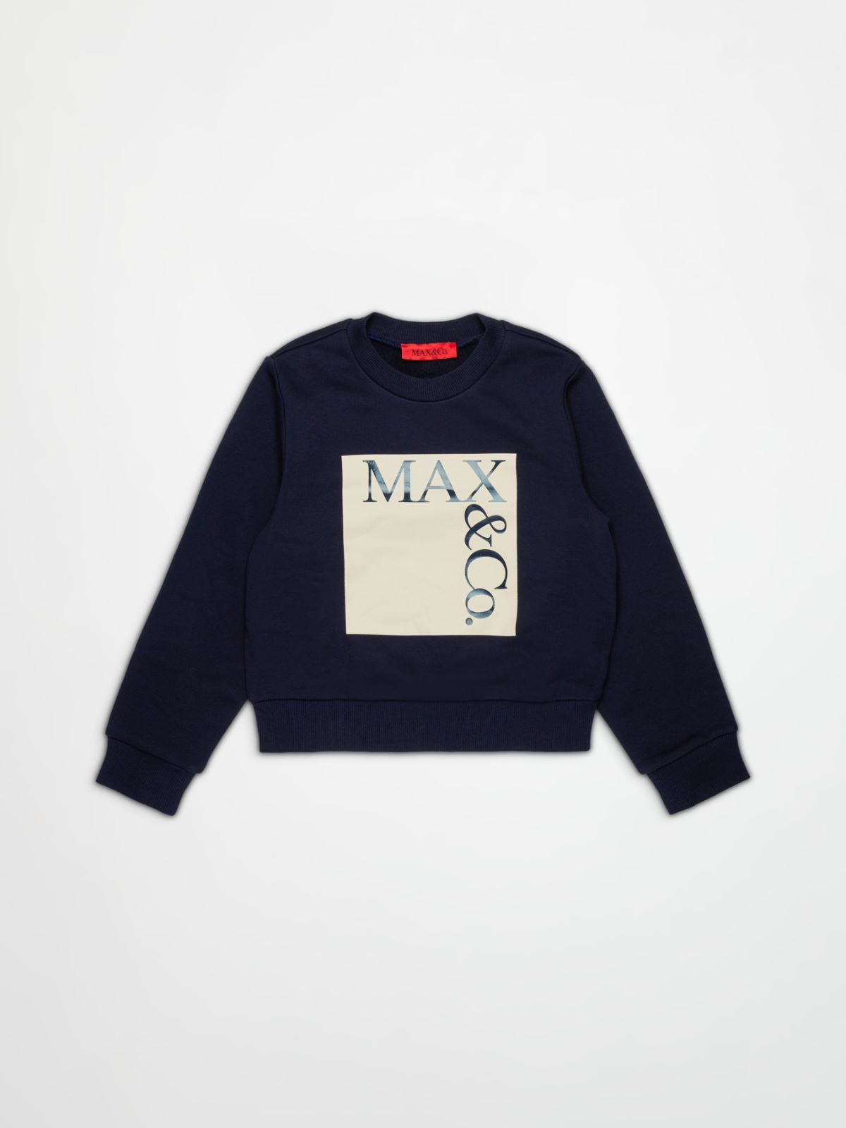 Branded crew-neck sweatshirt KID - SKY BLUE - MAX&Co.