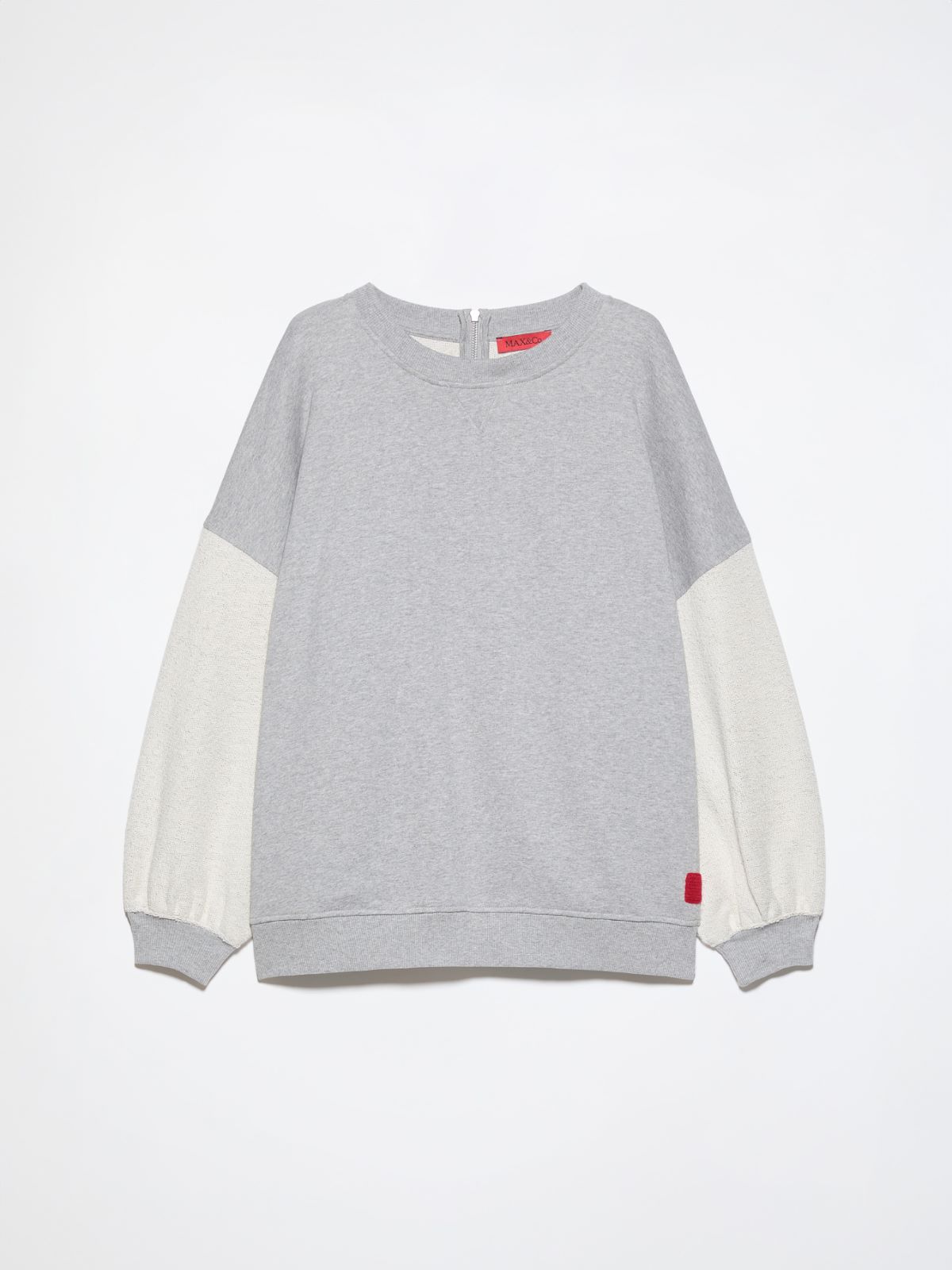 [ネンボ]  オーバーサイズ コットン スウェット シャツ - MELANGE GREY - マックスアンドコー公式オンラインショップ - 7