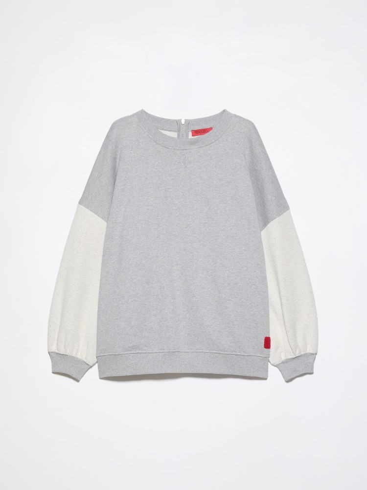 [ネンボ]  オーバーサイズ コットン スウェット シャツ - MELANGE GREY - マックスアンドコー公式オンラインショップ - 7