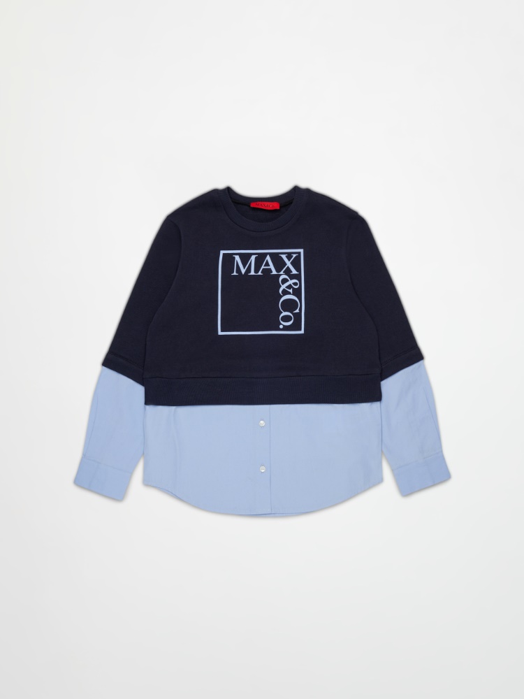 Crew-neck sweatshirt with logo KID - MAX&Co.