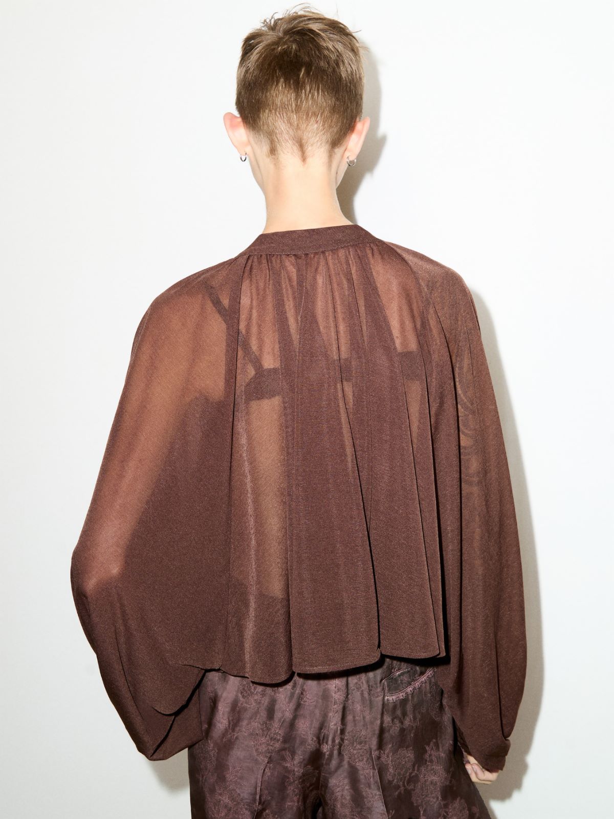 Jersey circle shirt - CHOCOLATE - MAX&Co.