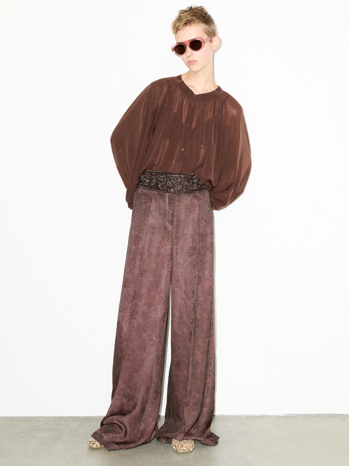 Jersey circle shirt - CHOCOLATE - MAX&Co.