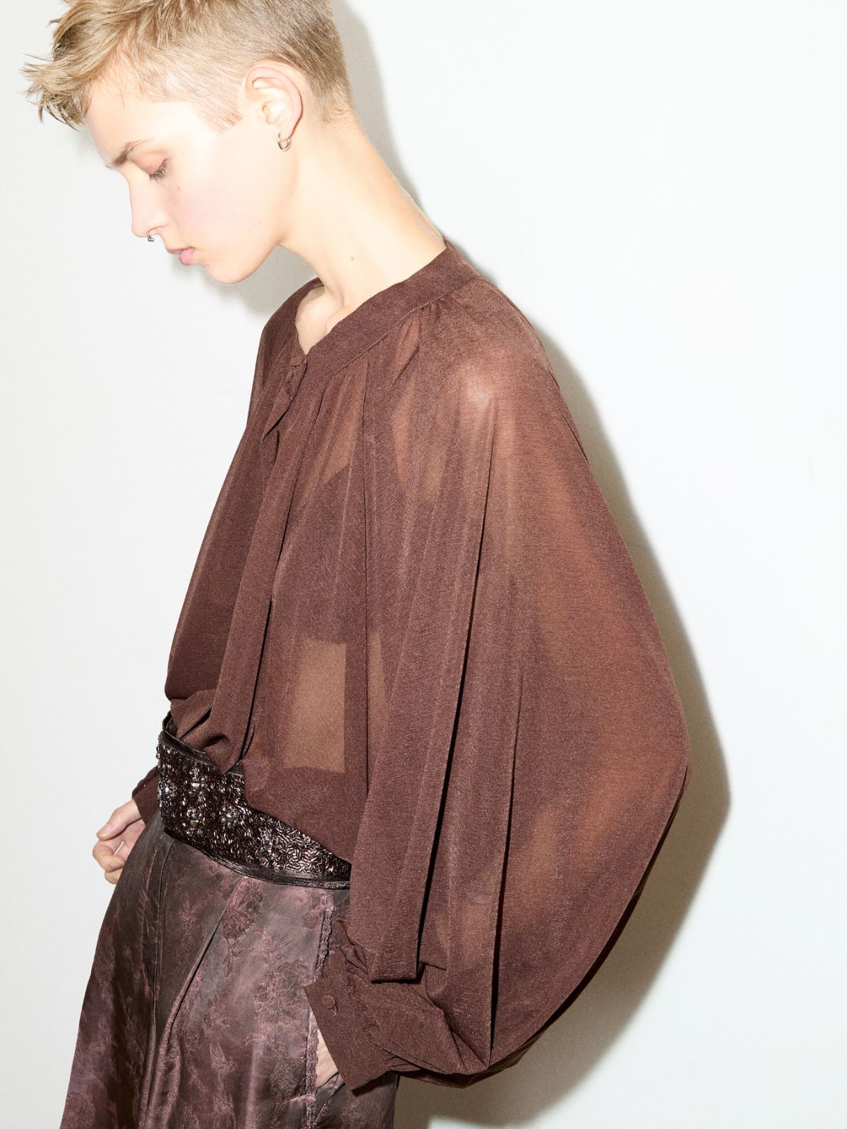 Jersey circle shirt - CHOCOLATE - MAX&Co. - 4