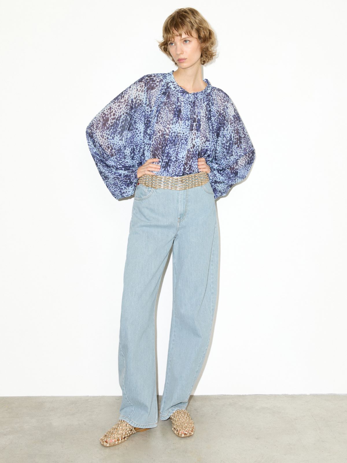 Jersey circle shirt - LIGHT BLUE - MAX&Co.
