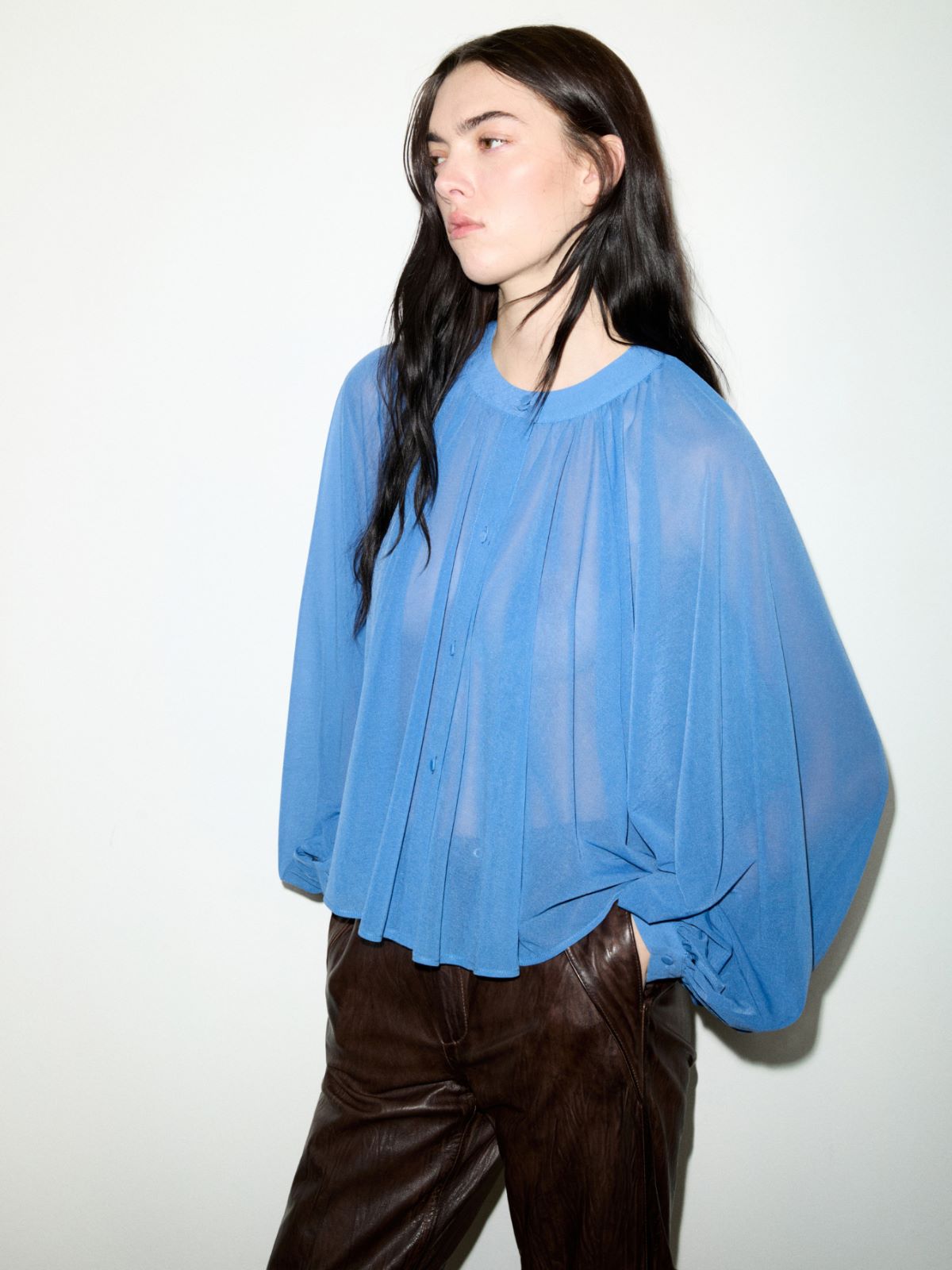 Jersey circle shirt - DEEP BLUE - MAX&Co.