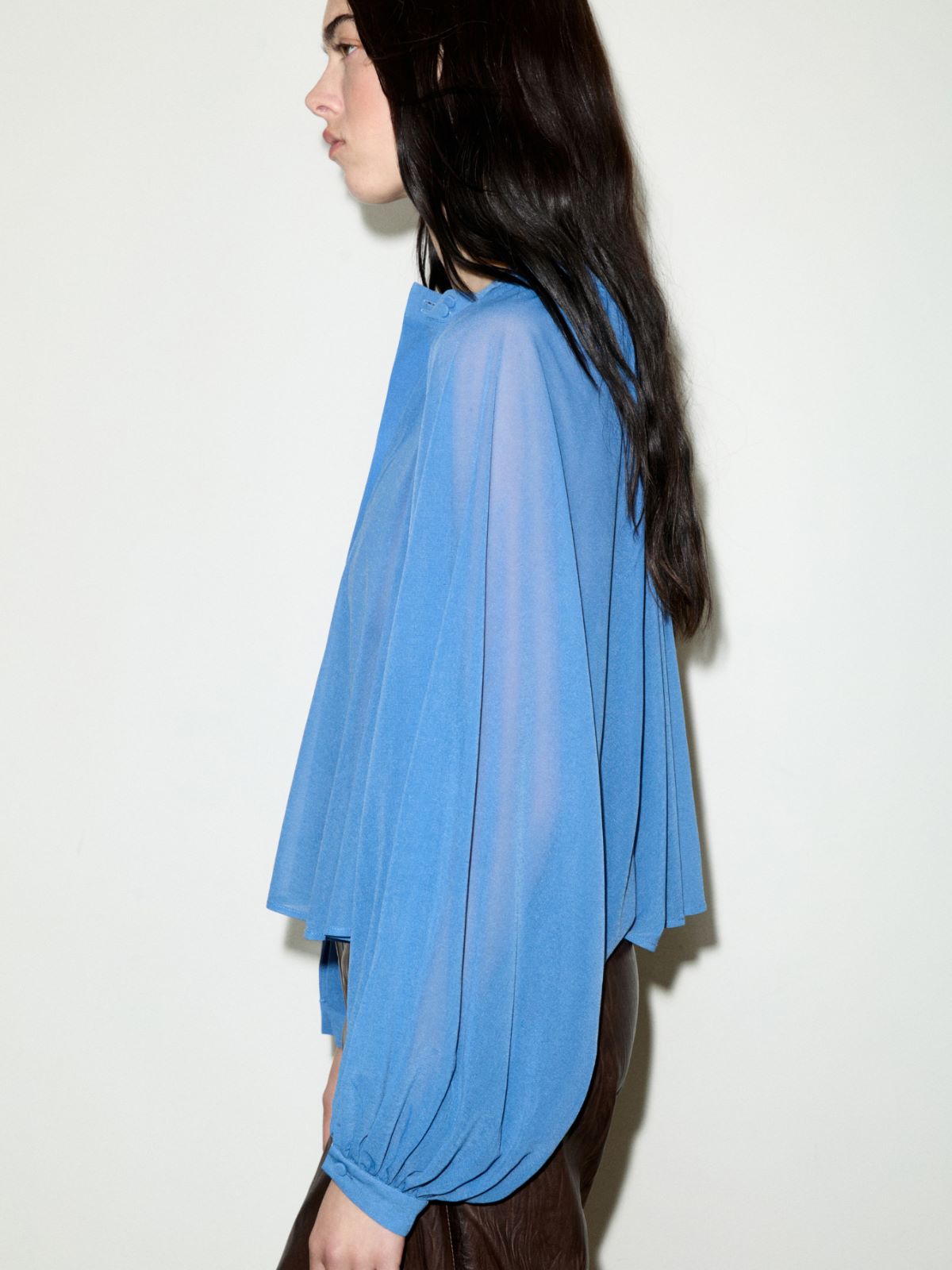 Jersey circle shirt - DEEP BLUE - MAX&Co. - 4