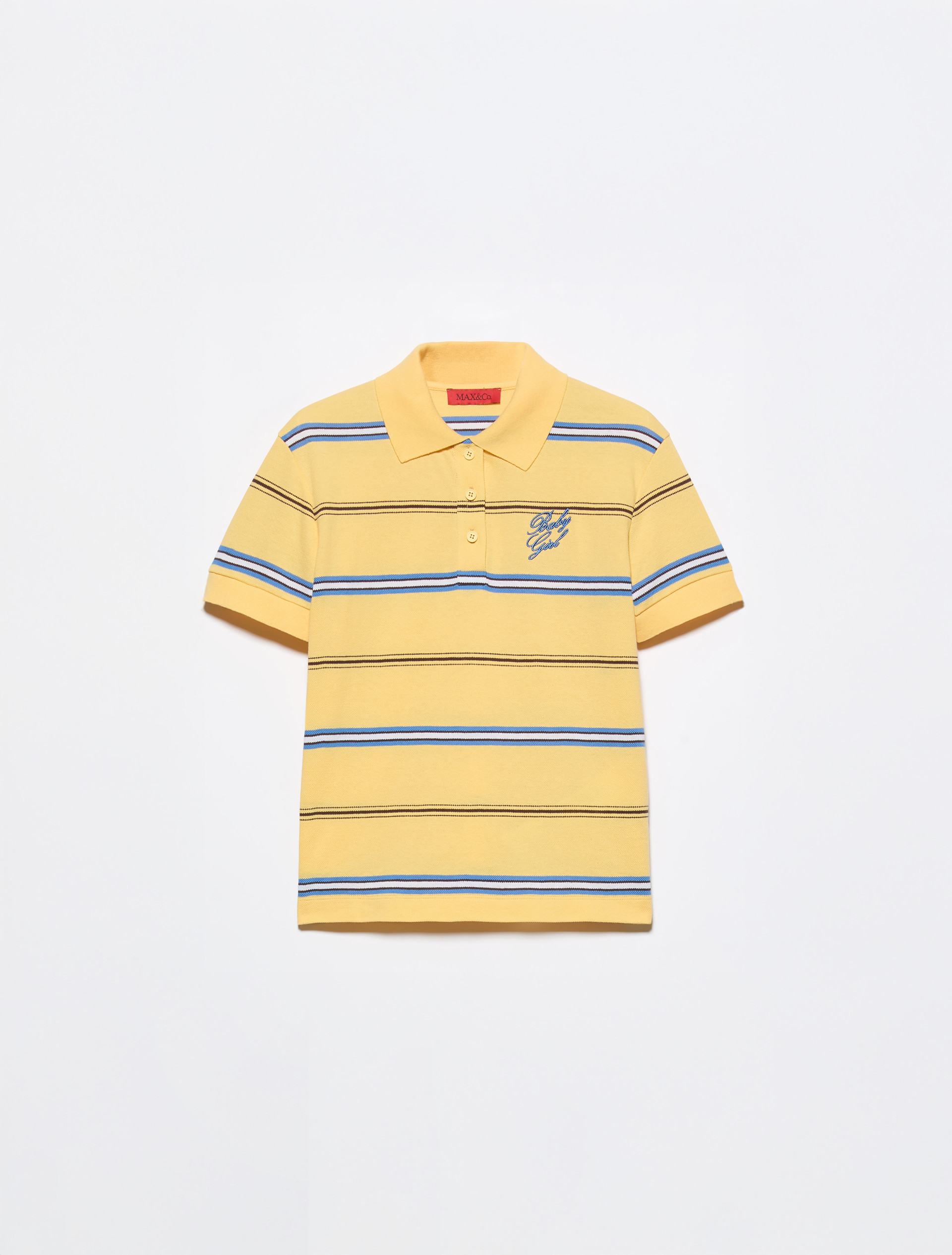 Striped embroidered polo shirt - MAX&Co.