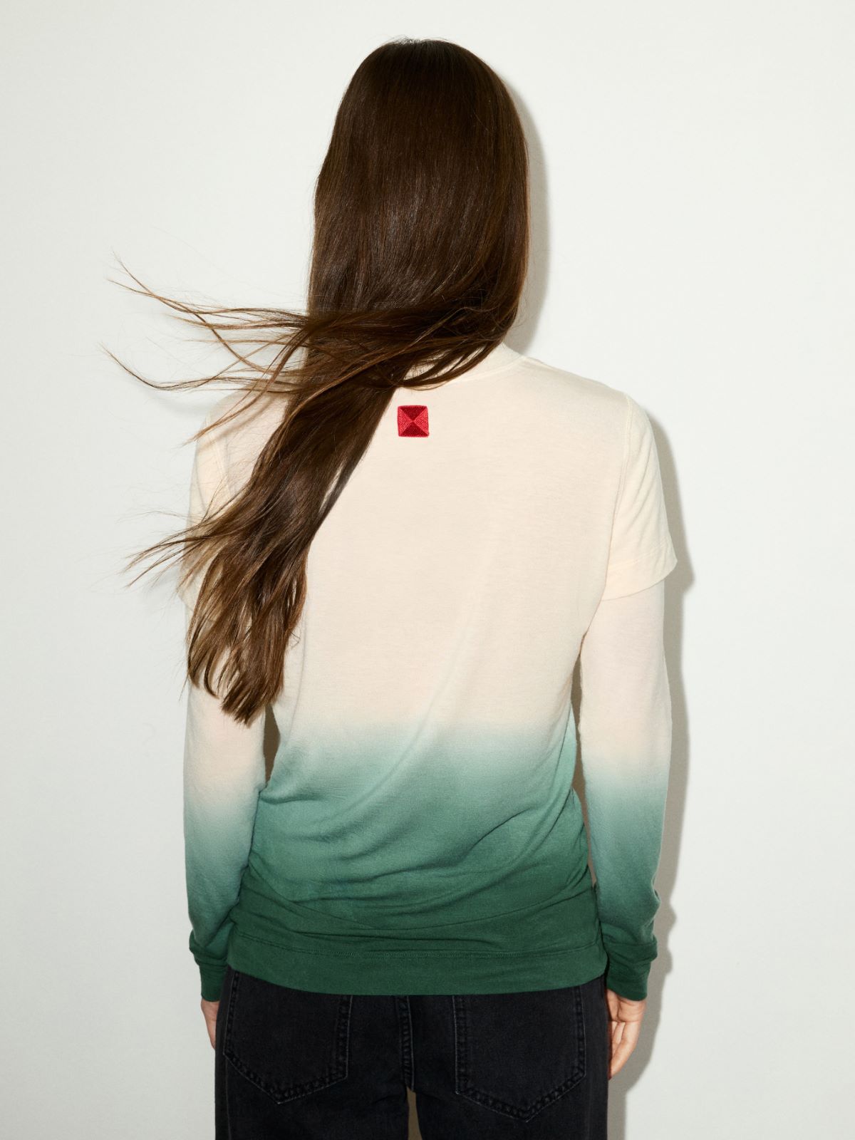 Layered jersey T-shirt - GREEN - MAX&Co. - 2