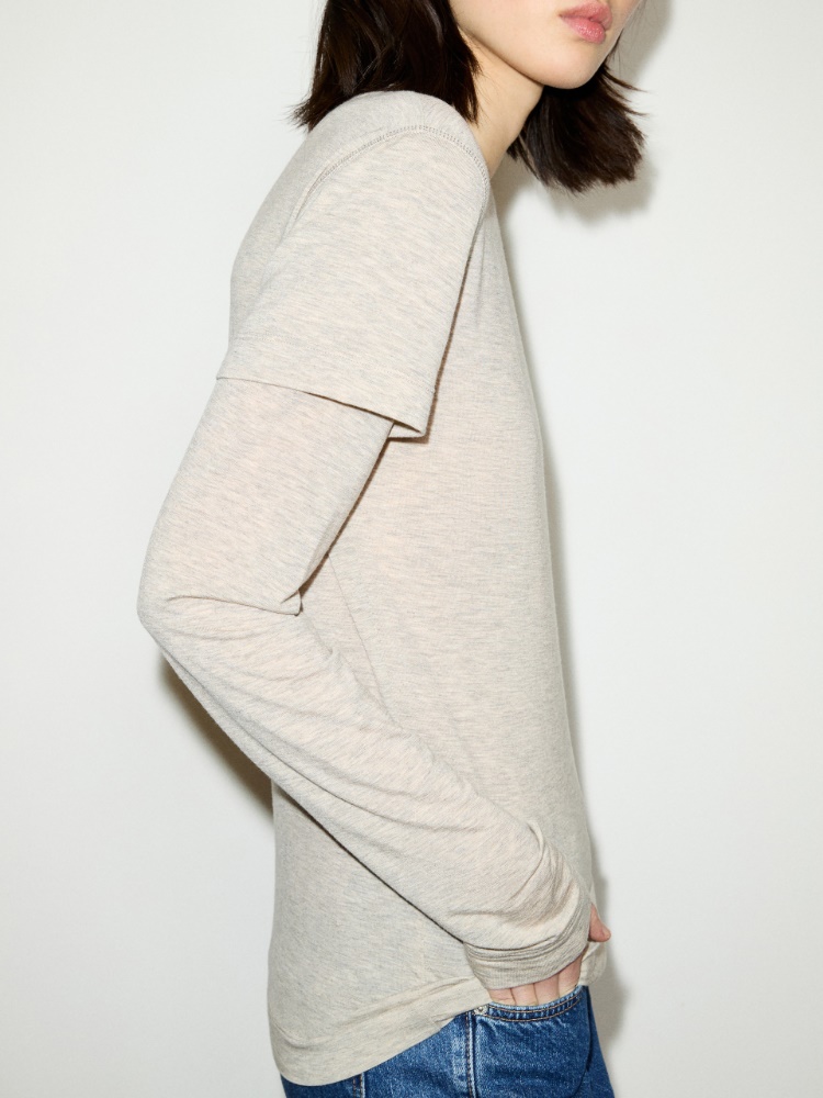 Layered jersey T-shirt - MAX&Co. - 4
