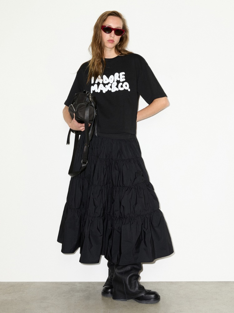 Slogan-print boxy-fit T-shirt - MAX&Co. - 4