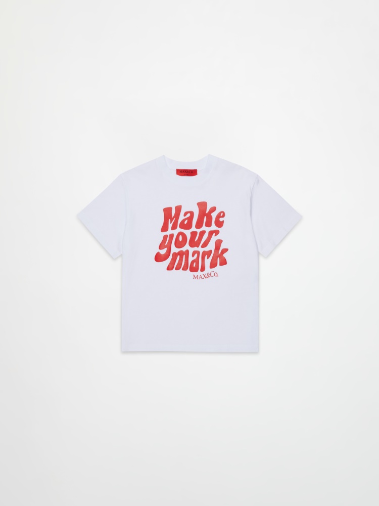 T-shirt with front print and logo KID - MAX&Co.