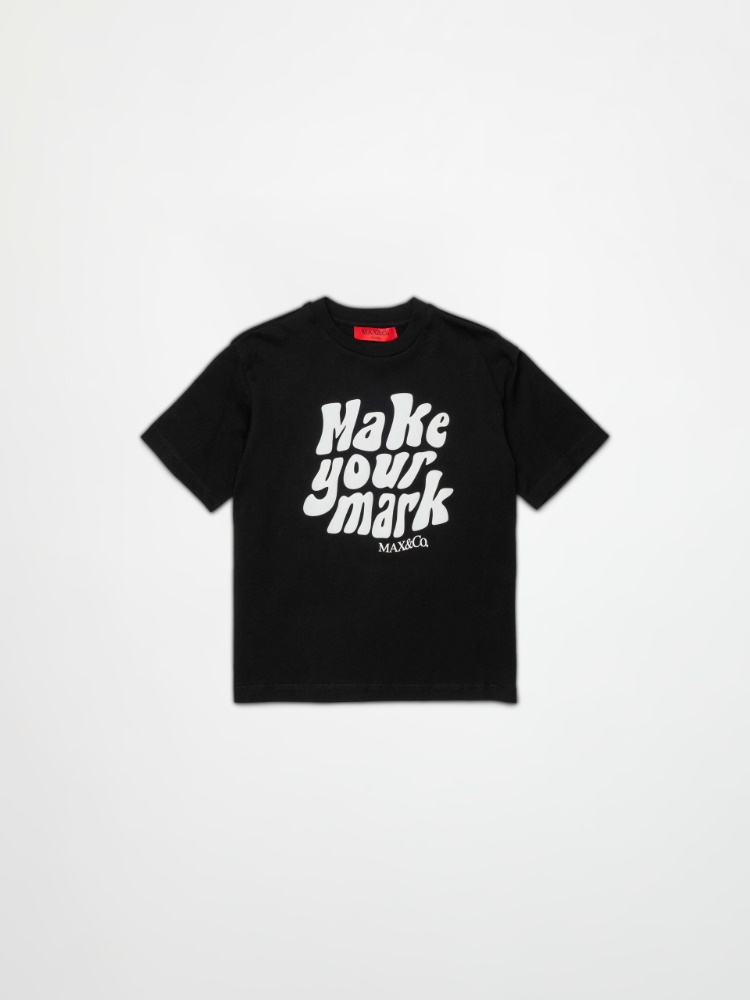 T-shirt with front print and logo KID - MAX&Co.