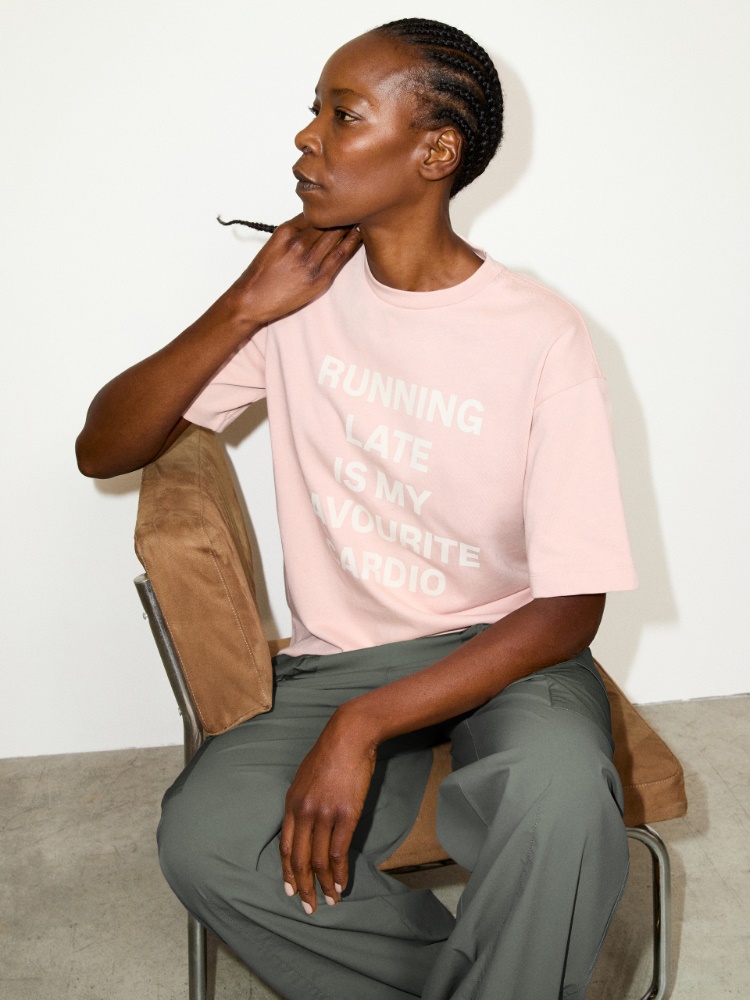 Slogan-print loose-fit T-shirt - MAX&Co.