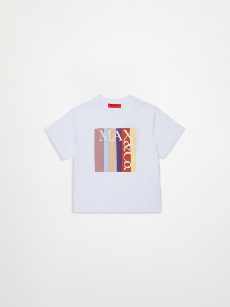 T-shirt with multicolor front logo KID - MAX&Co.