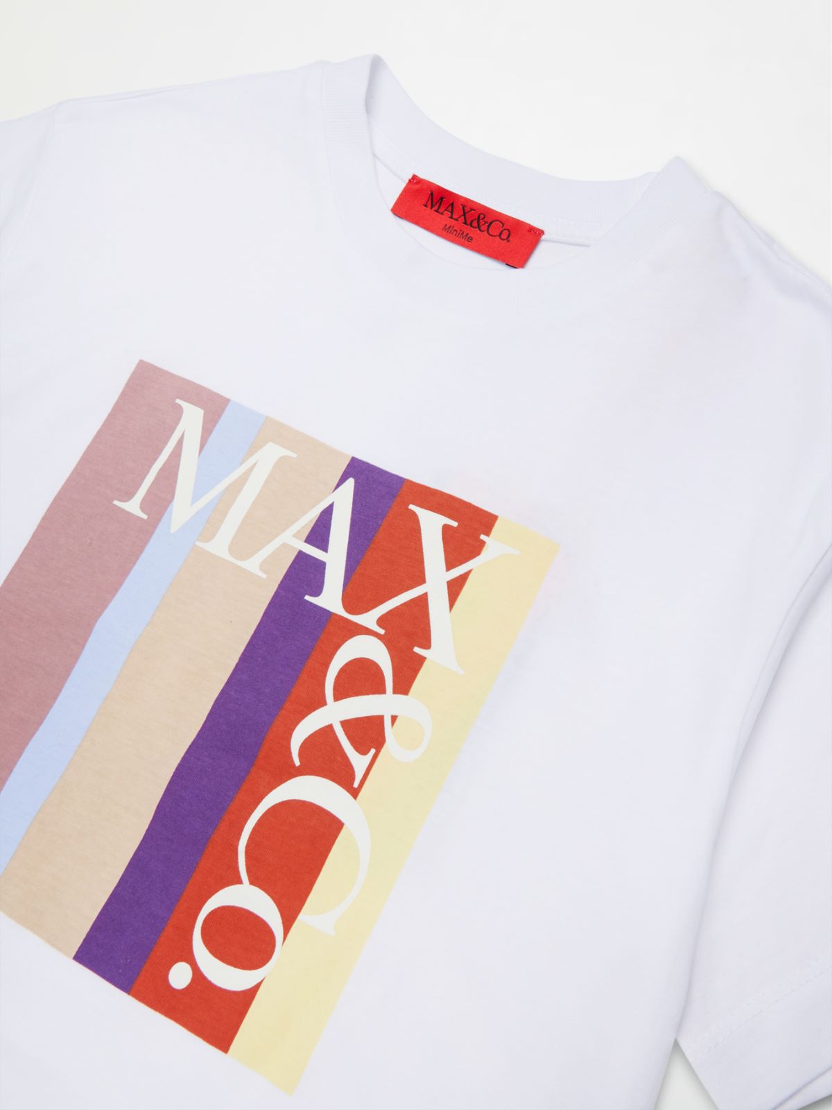 T-shirt with multicolor front logo KID - WHITE - MAX&Co. - 3