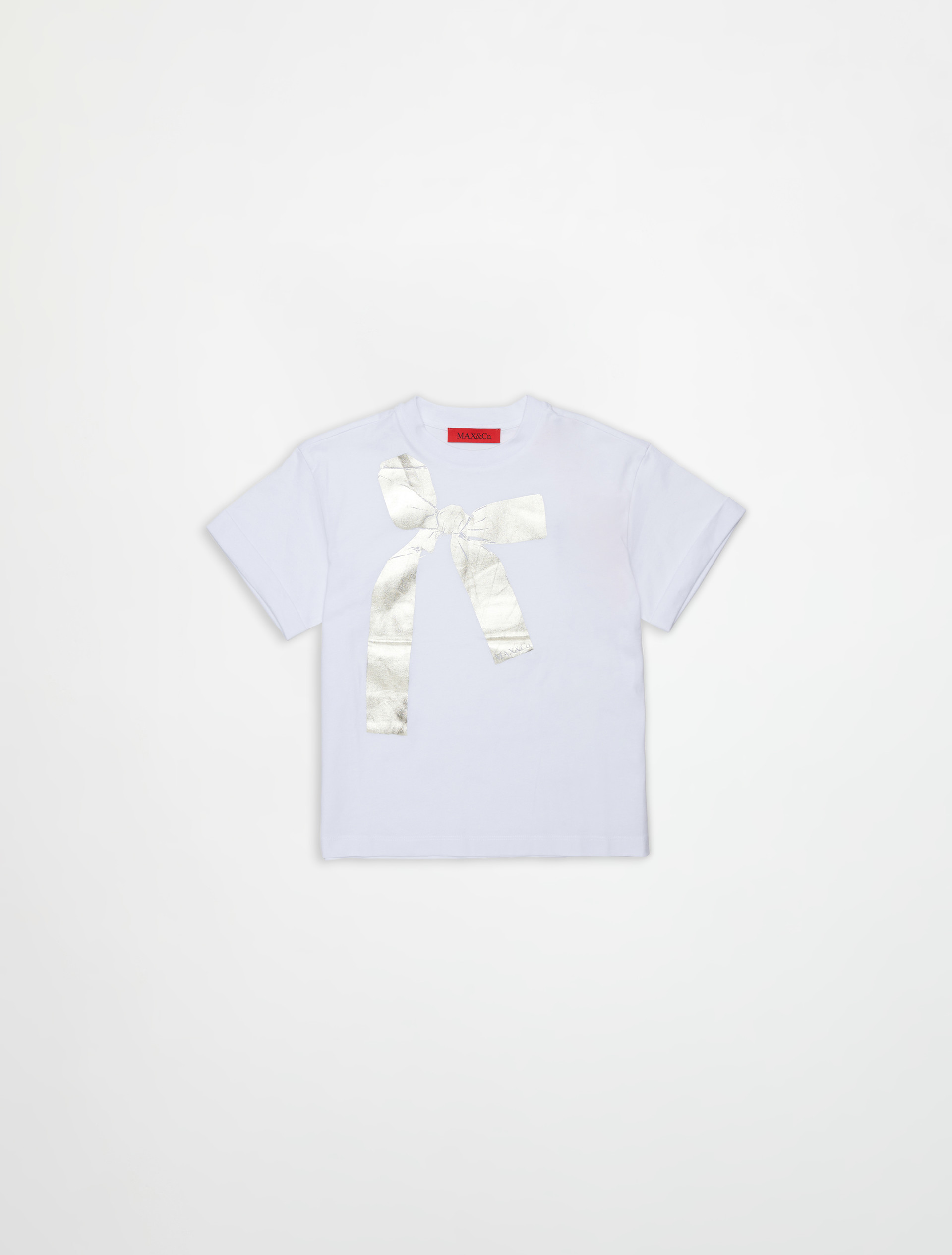 T-shirt avec imprimé nœud métallisé KID - MAX&Co.