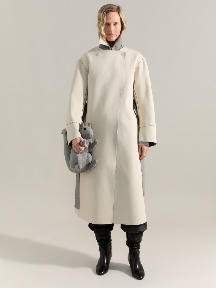 Reversible coat Raeburn &Co.llaboration - MELANGE GREY - MAX&Co. - 5