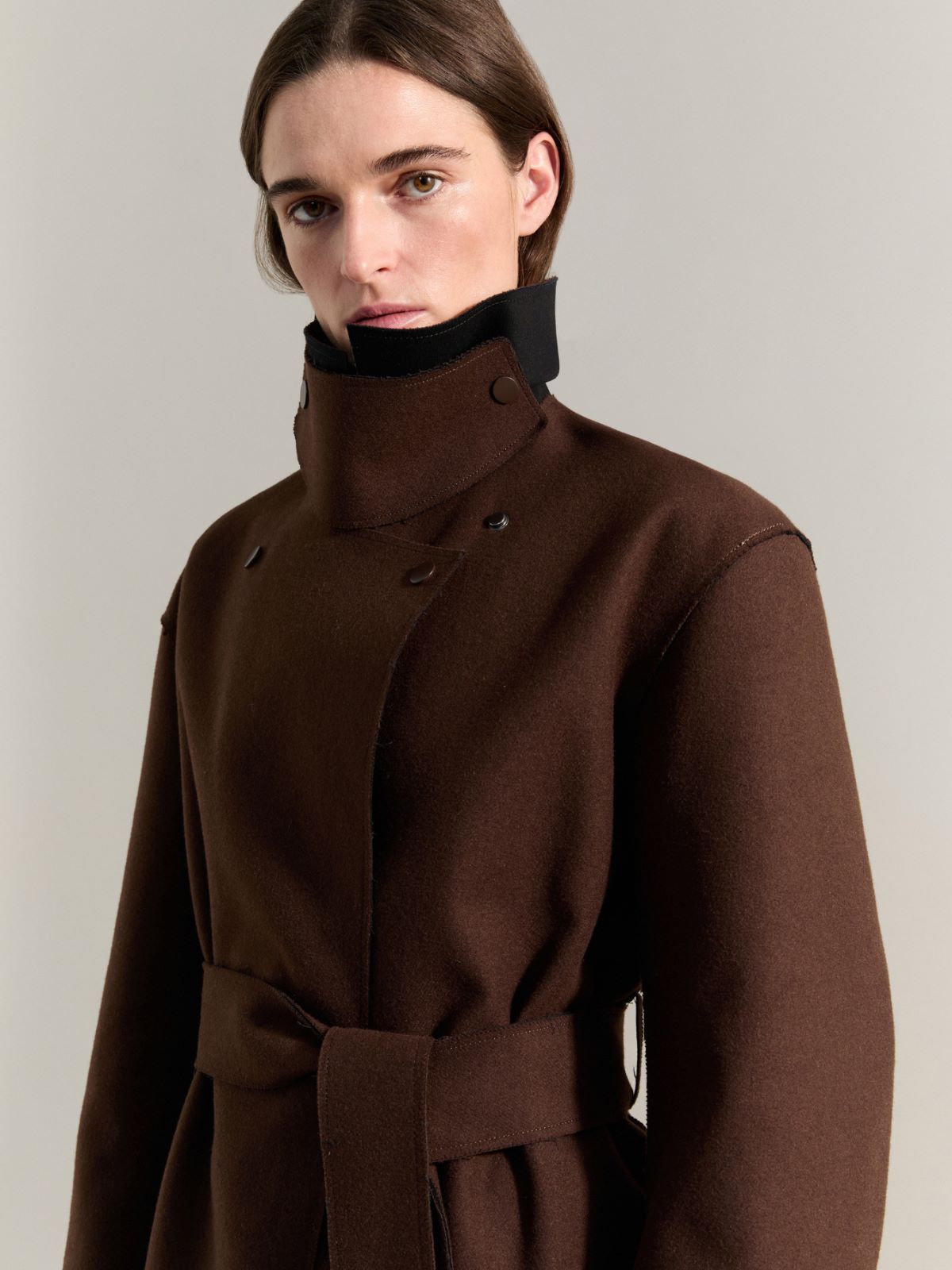 Reversible coat Raeburn &Co.llaboration - DARK BROWN - MAX&Co. - 3
