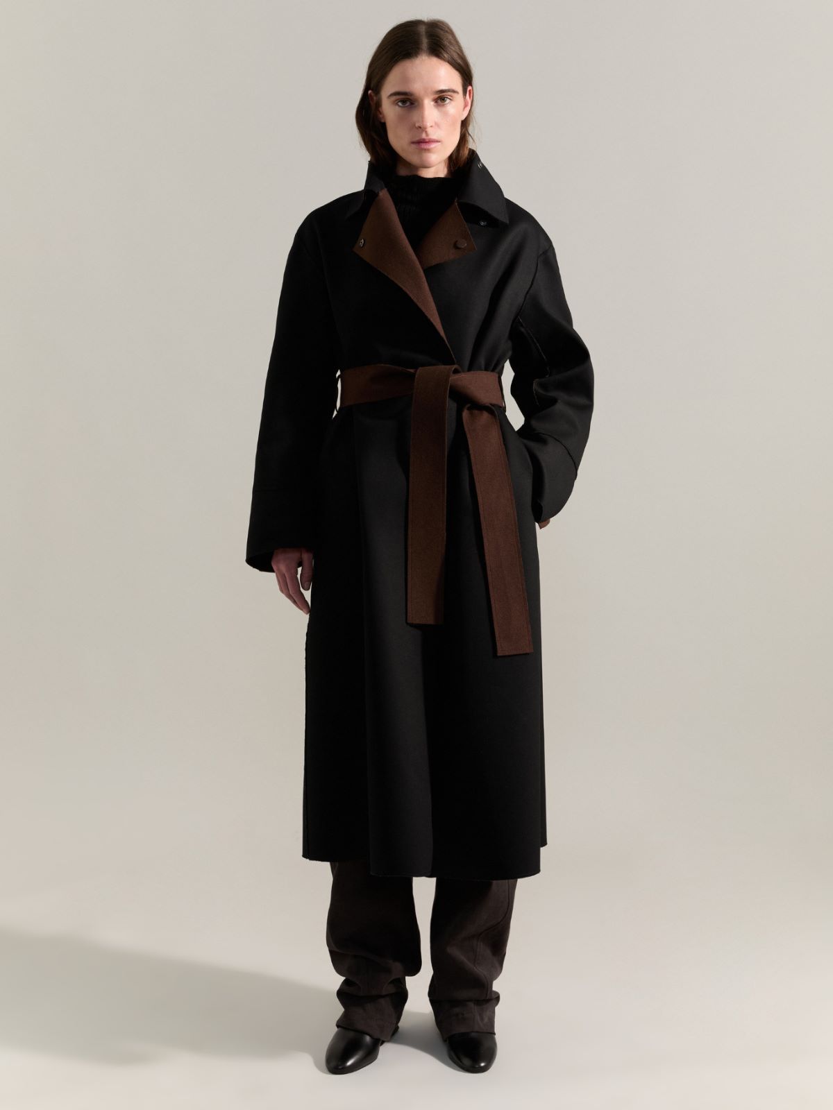 Reversible coat Raeburn &Co.llaboration - DARK BROWN - MAX&Co. - 5