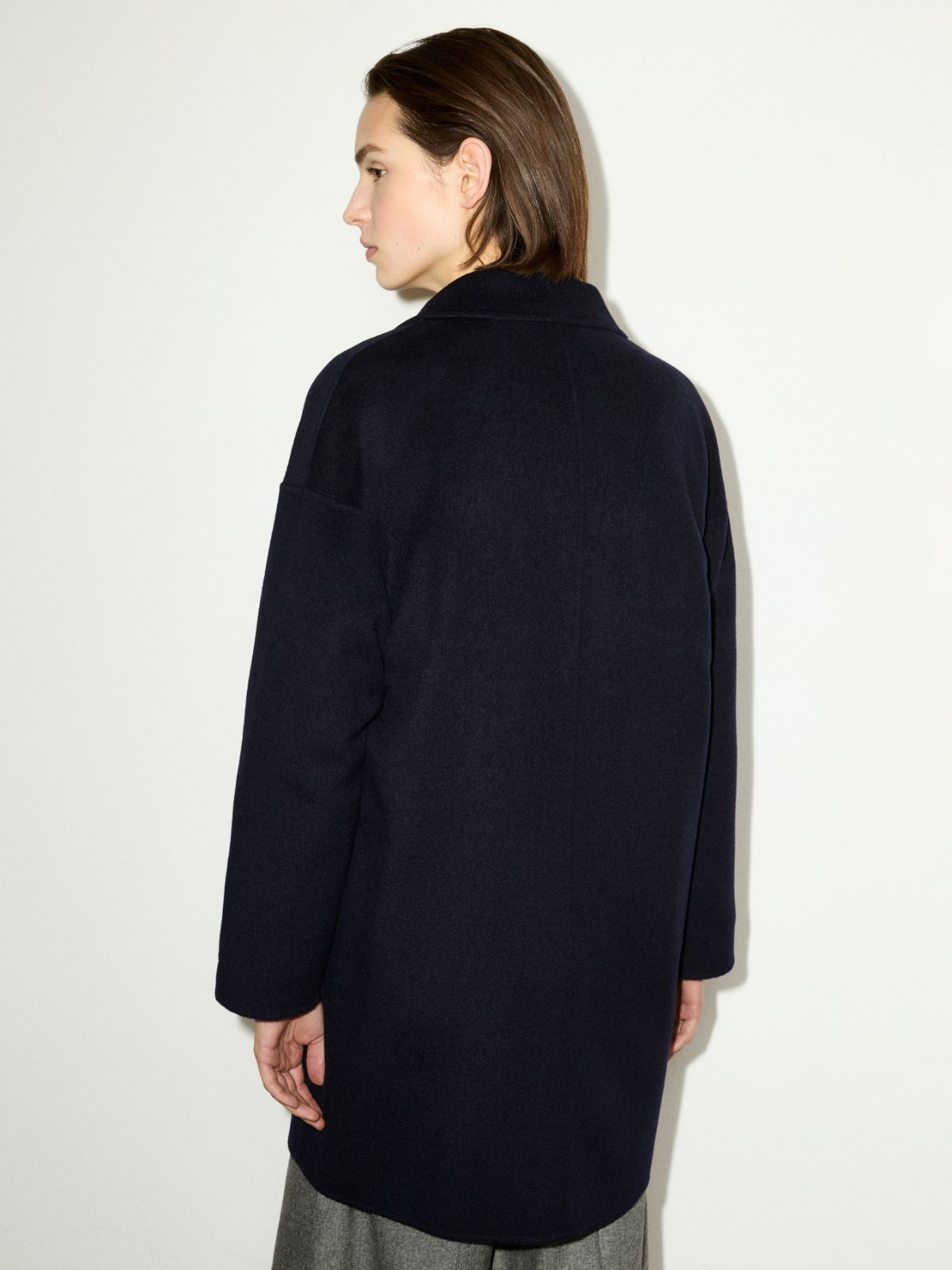 Double-woven wool coat - NAVY - MAX&Co. - 2