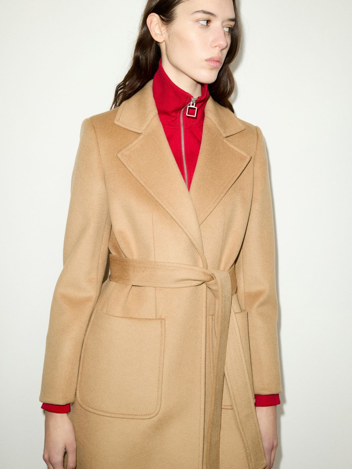 Runaway coat in drap - CAMEL - MAX&Co. - 3